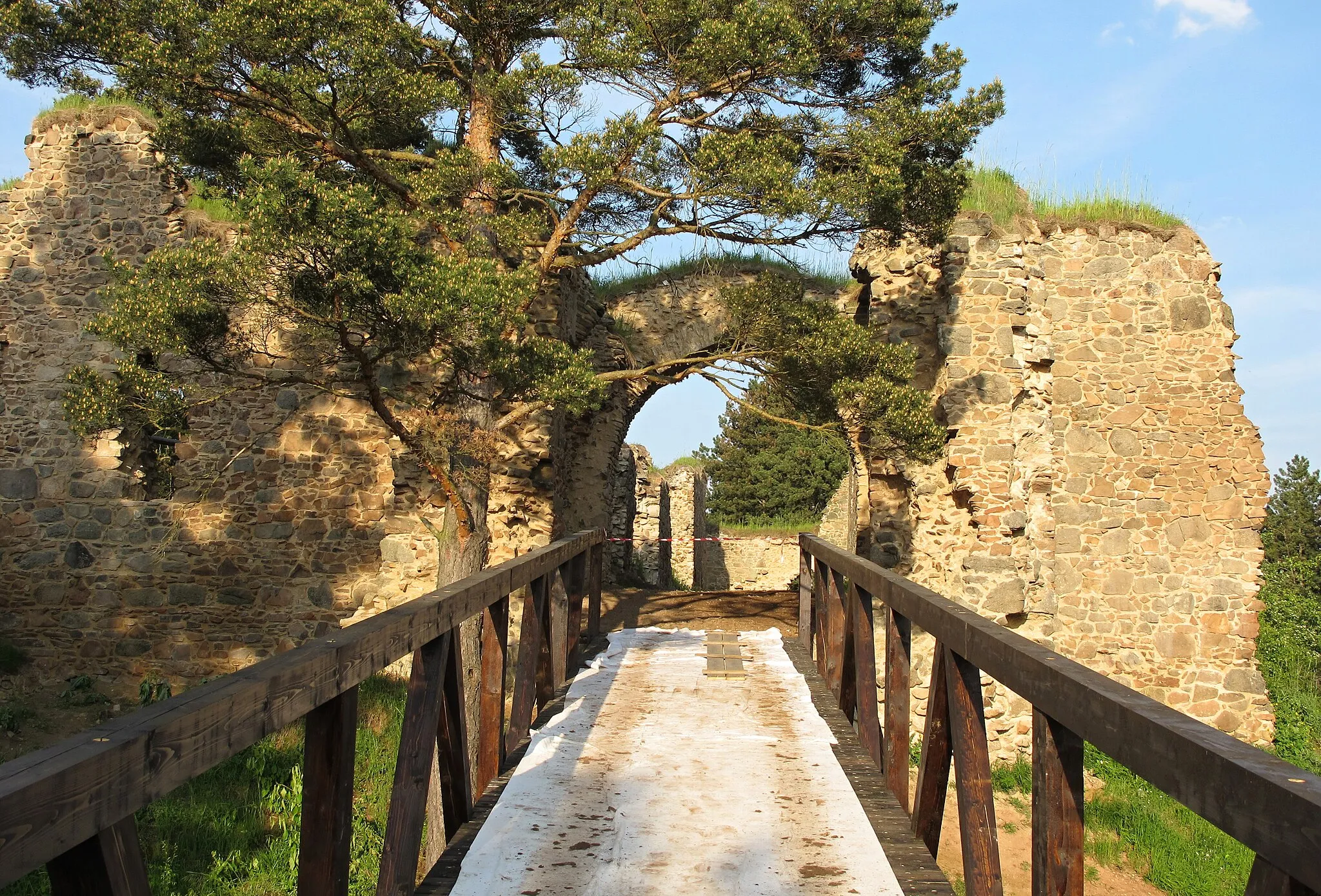 Photo showing: ruins of Vrškamýk Castle near Kamýk nad Vltavou, Příbram District