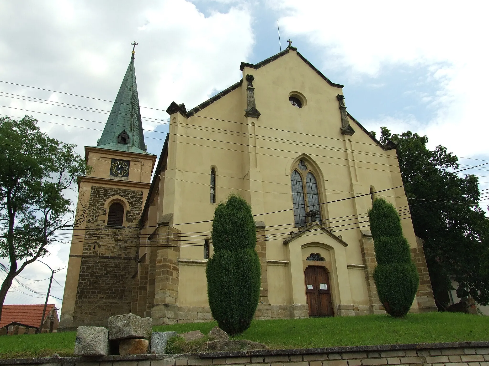 Photo showing: Church of the James the Great in the town of Srbeč, Central Bohemian Region, CZ