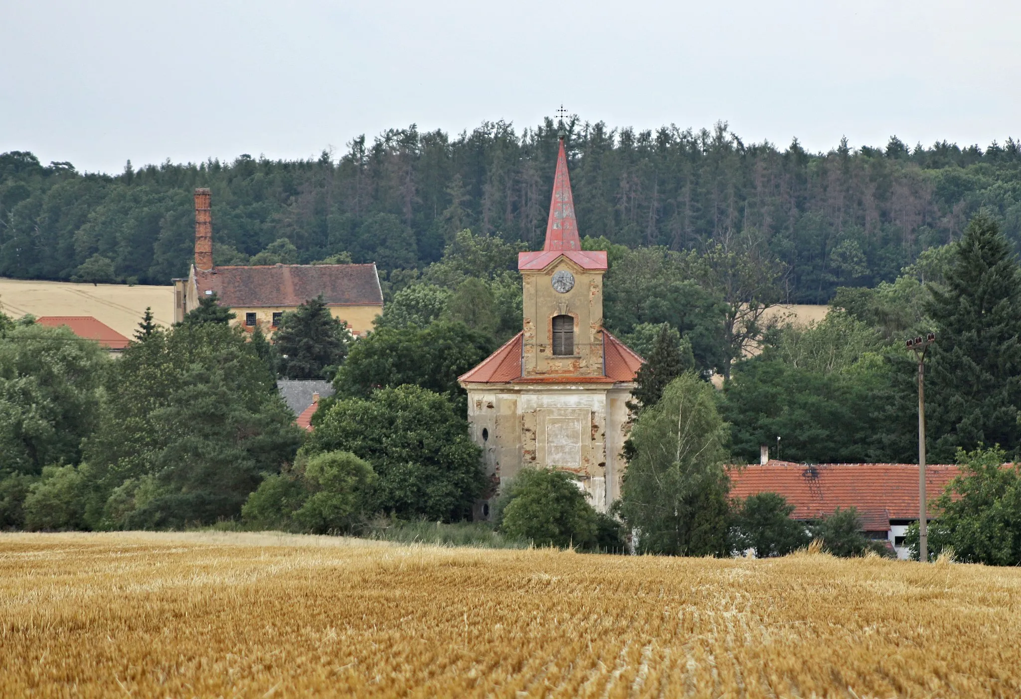 Photo showing: Nový Dům u Rakovníka, kostel svaté Máří Magdalény