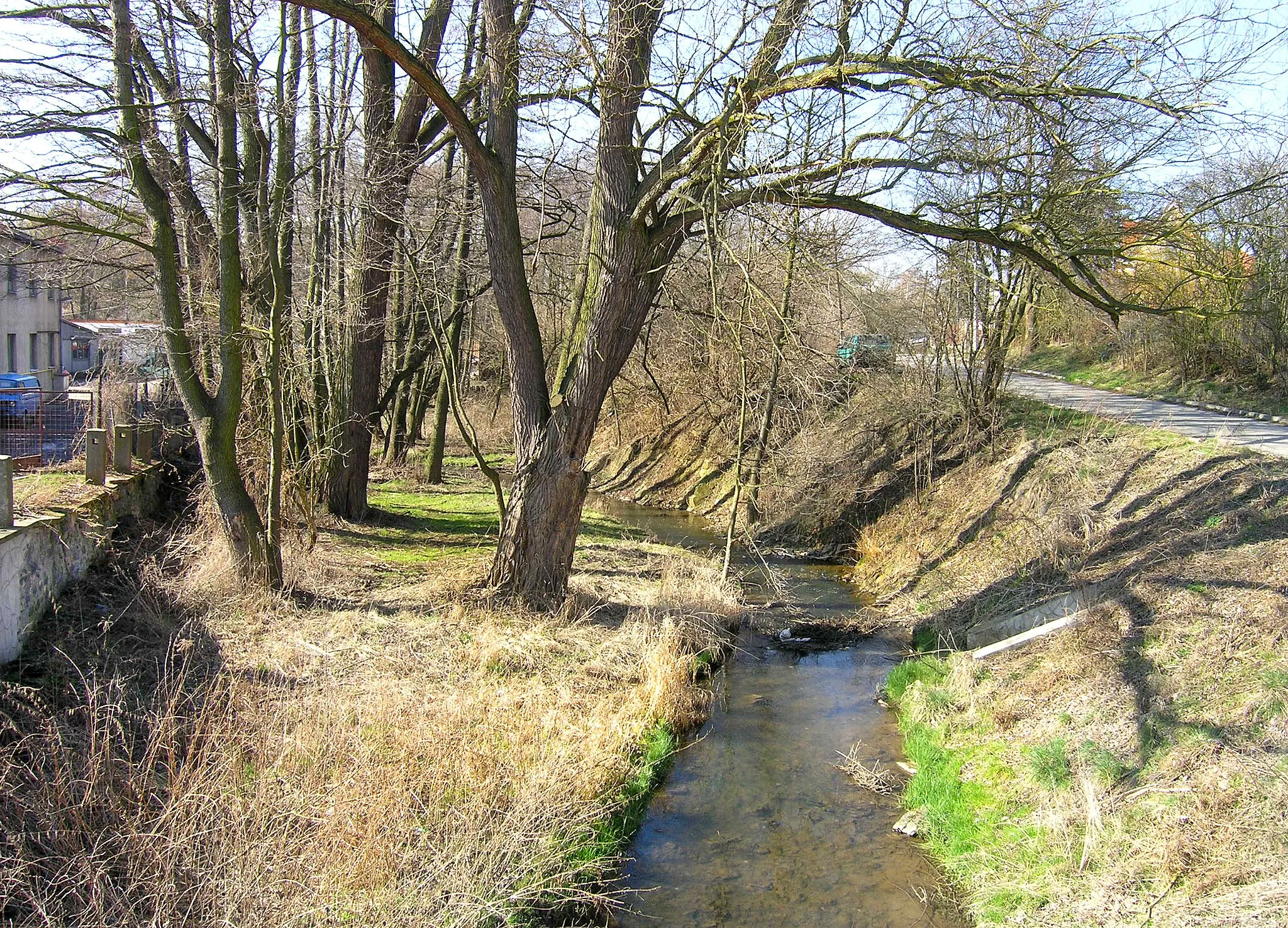 Photo showing: Pitkovický Creek at Pitkovice, Prague