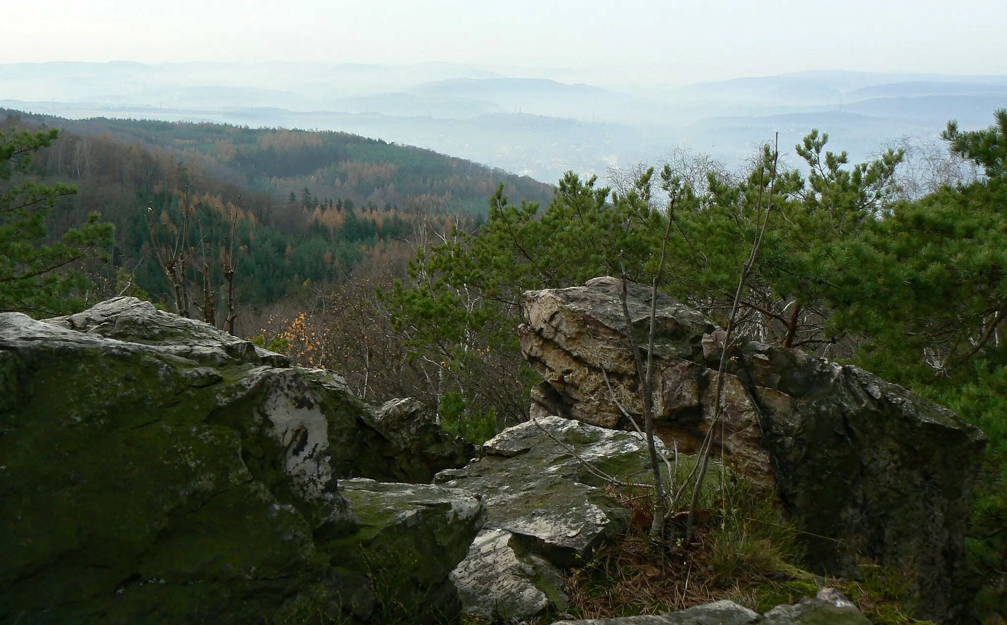 Photo showing: View point Hvíždinec, nature park Brdy-Hřebeny