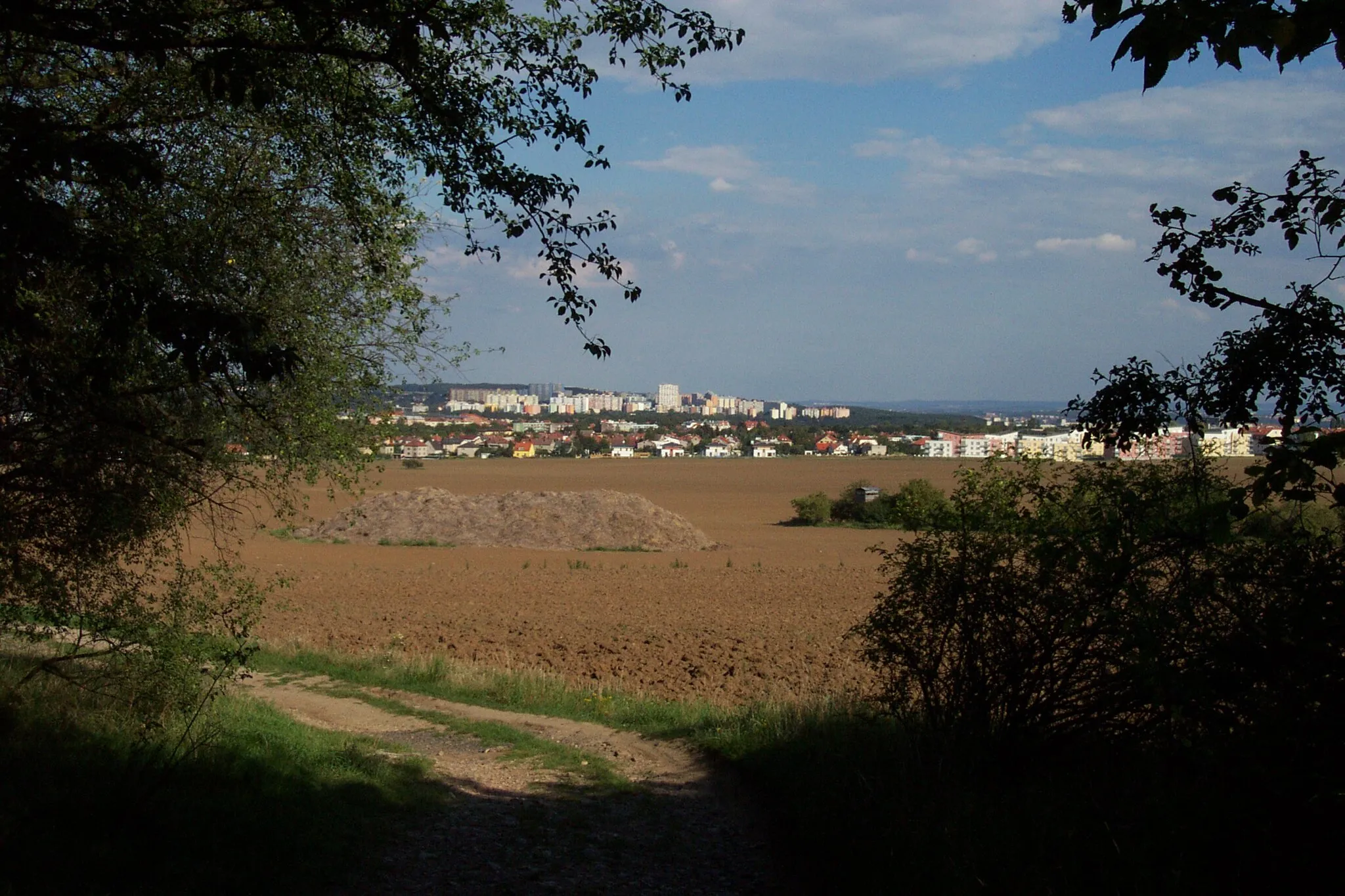 Photo showing: Horoměřice, village near Prague, its buildings and also buildings in surroundings