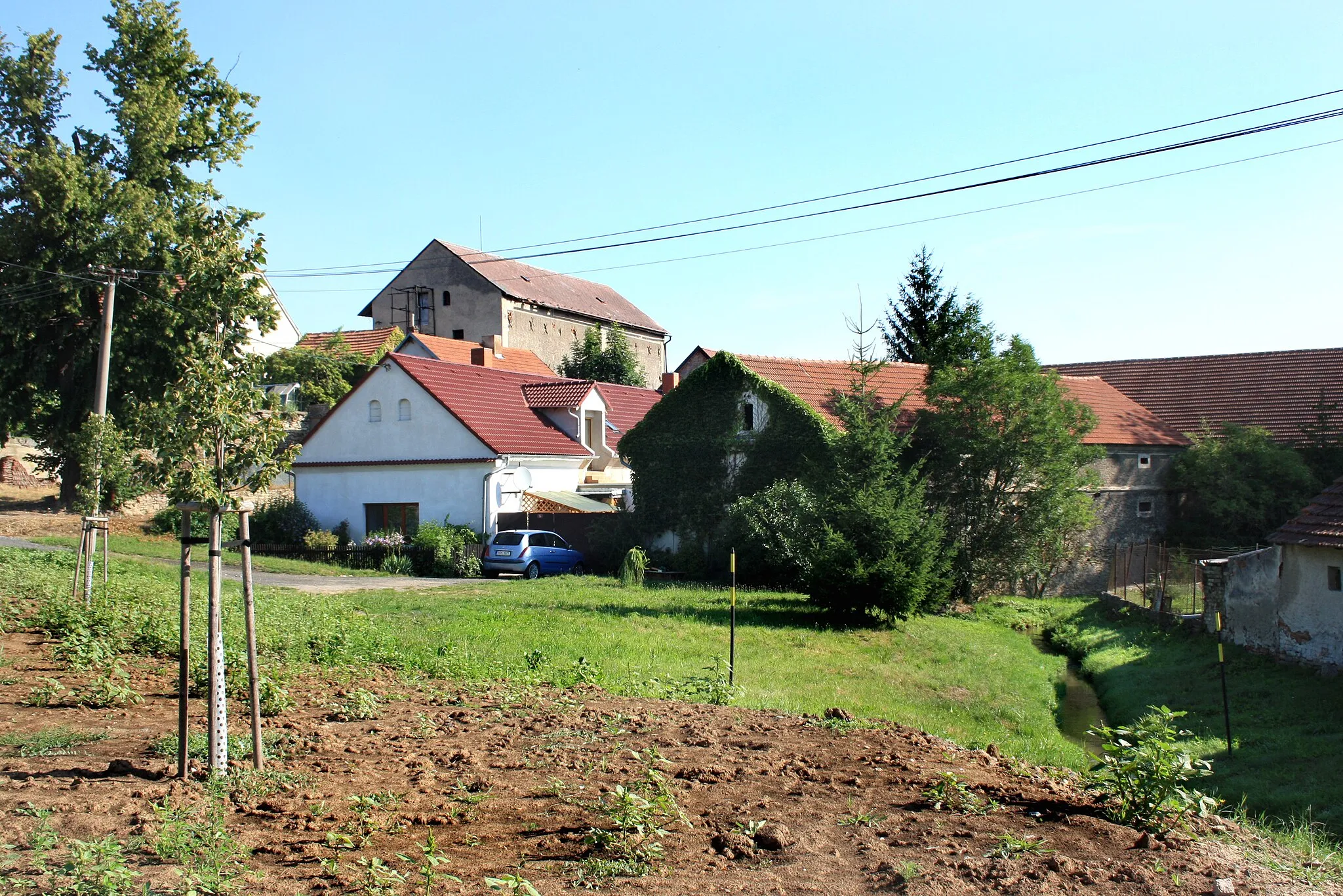Photo showing: Common in Hluboký Důl, part of Nebovidy, Czech Republic