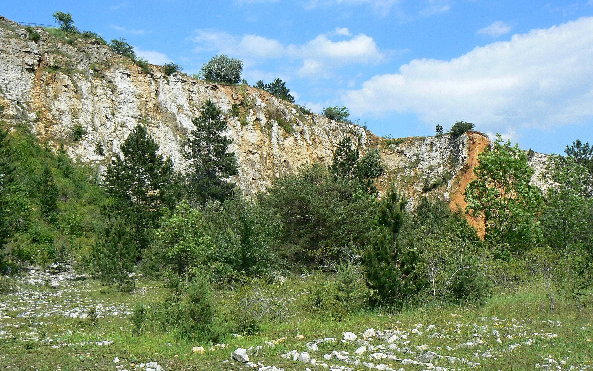 Photo showing: Old quarry in national nature monument Zlatý kůň in Beroun District