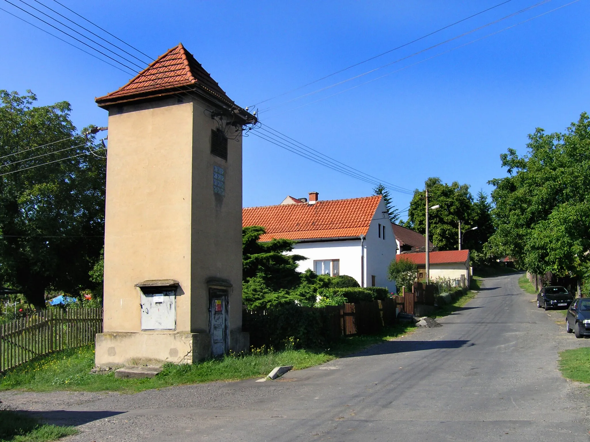 Photo showing: West part of Velký Újezd, part of Býčkovice village, Czech Republic