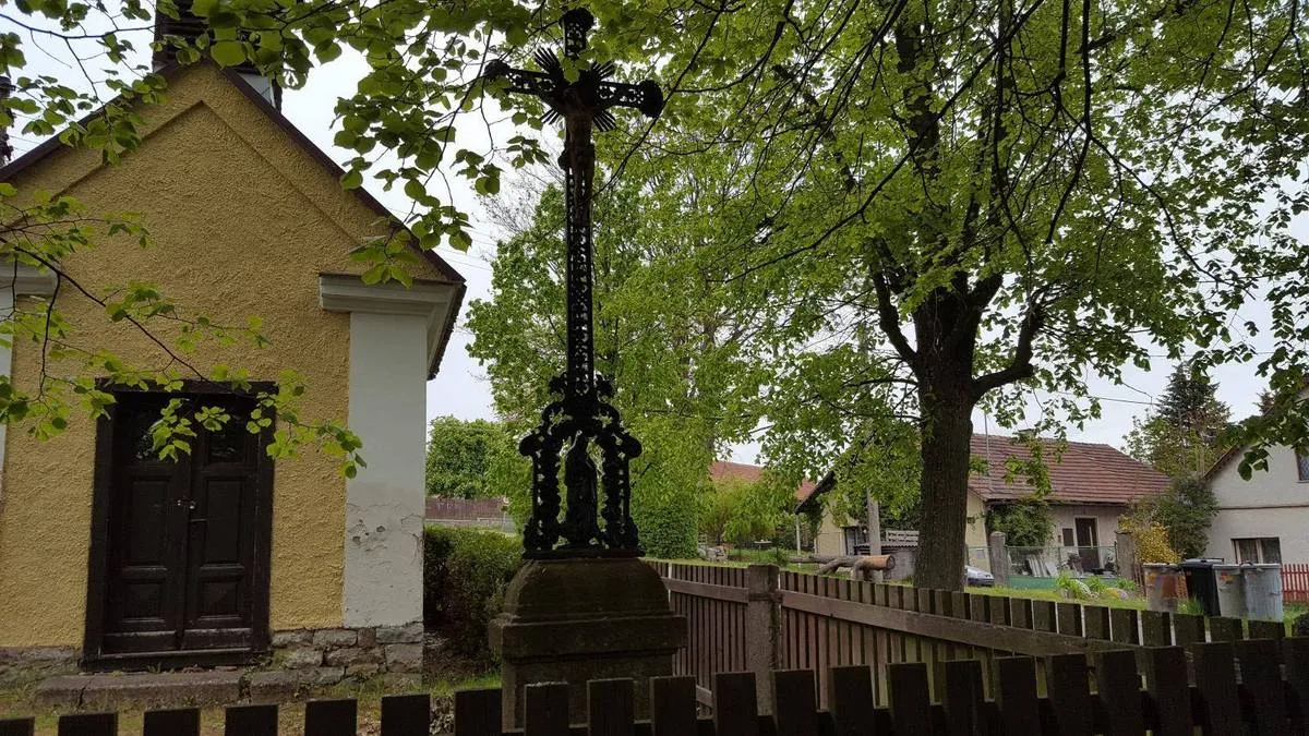 Photo showing: Wayside cross in Příbram in Příbram District – entry no. 25773.
