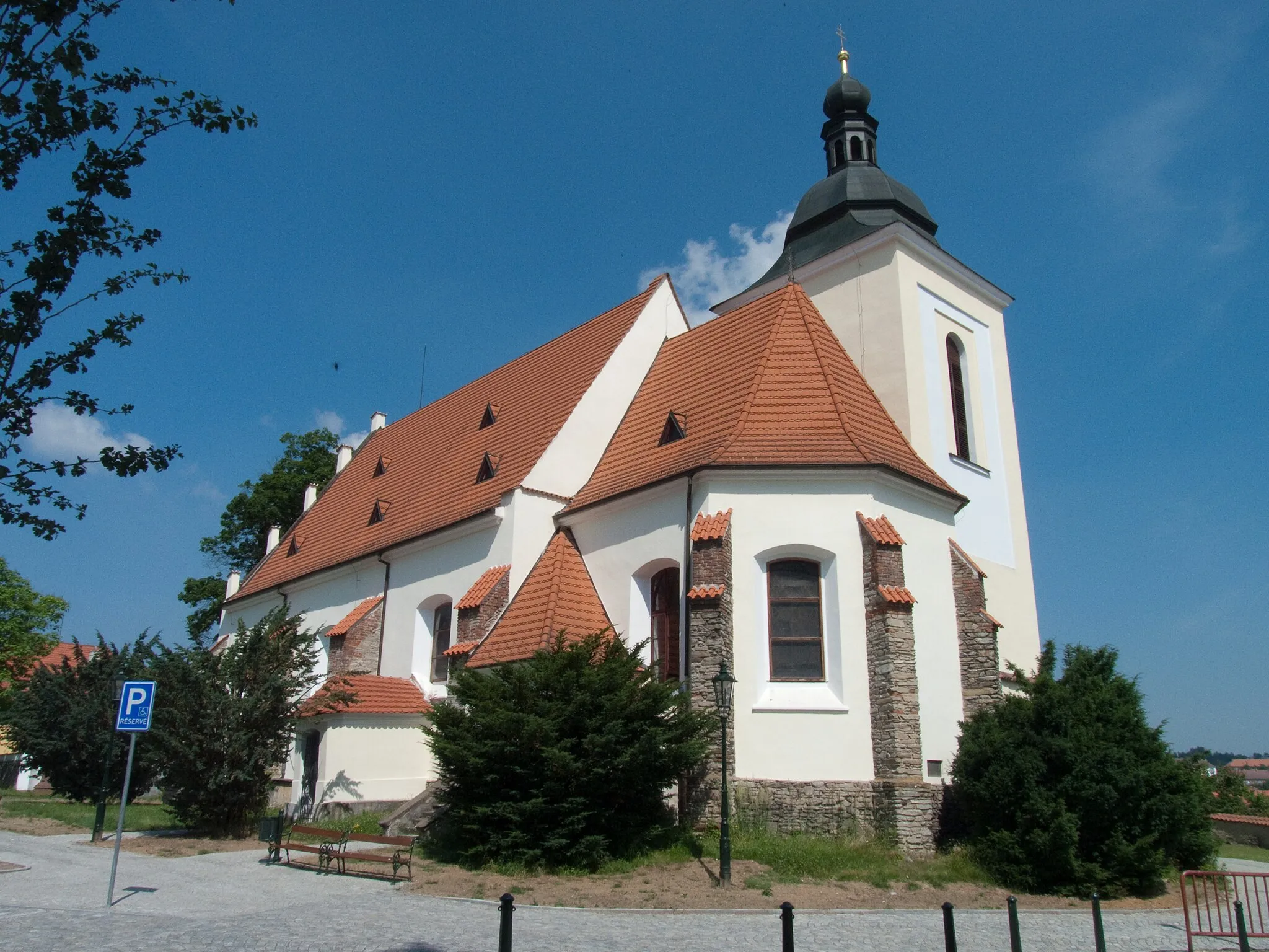 Photo showing: Saint Giles Church  in Vlašim castle, Benešov district, Czech Republic from 1523