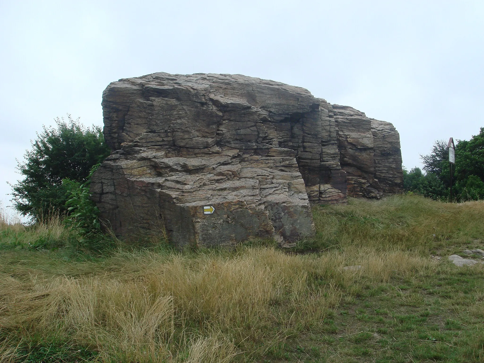Photo showing: Lechův kámen (Lech's stone) near Kouřim (Central Bohemian Region, Czech Republic).