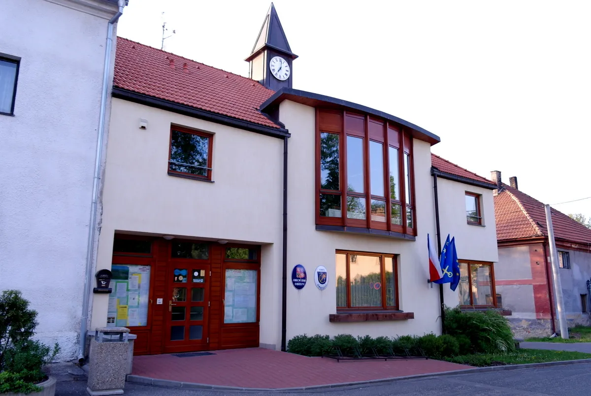 Photo showing: The municipal office, 40 Svatopluk Čech street, Obříství, Mělník district