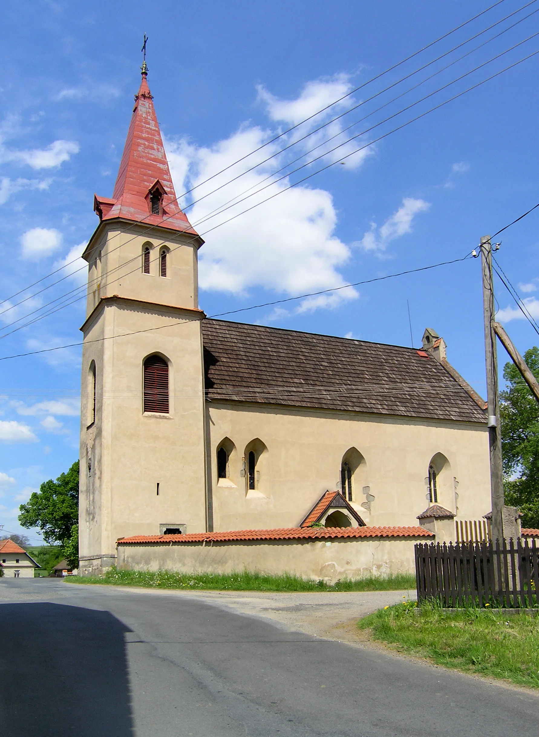 Photo showing: Church in Arnoštovice, part of Heřmaničky village, Czech Republic