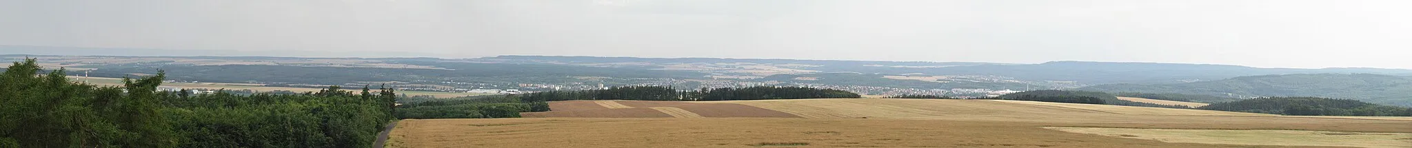 Photo showing: Výhled na sever k Rakovníku