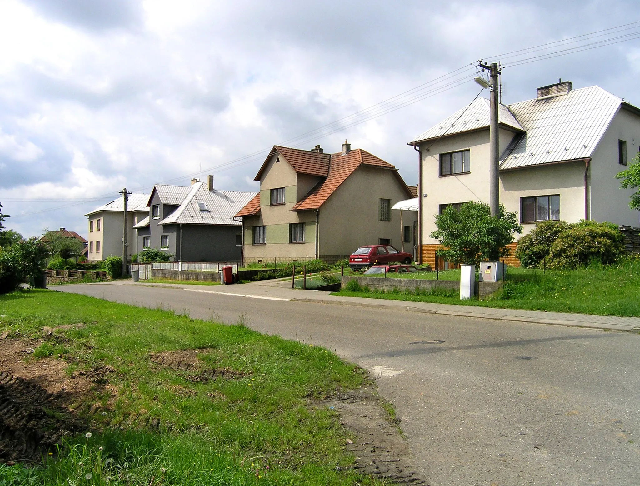 Photo showing: North part of Veselá village, Czech Republic