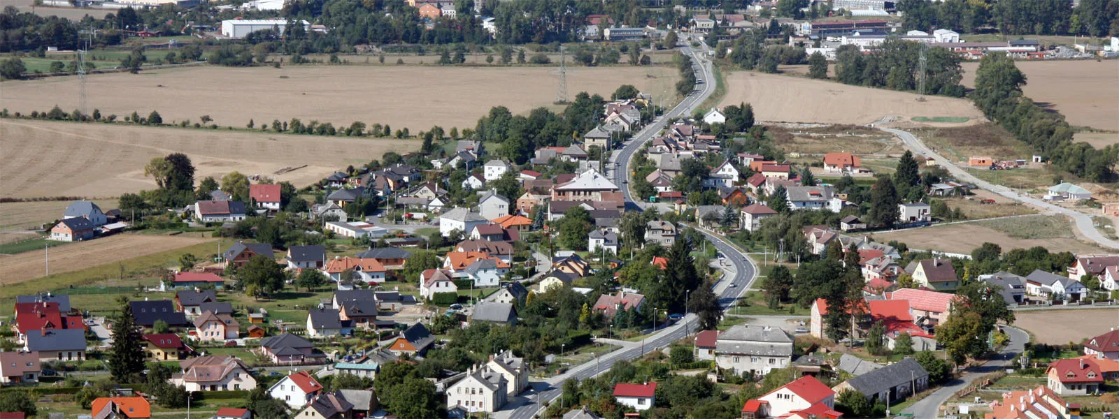 Photo showing: letecký pohled na Plechy