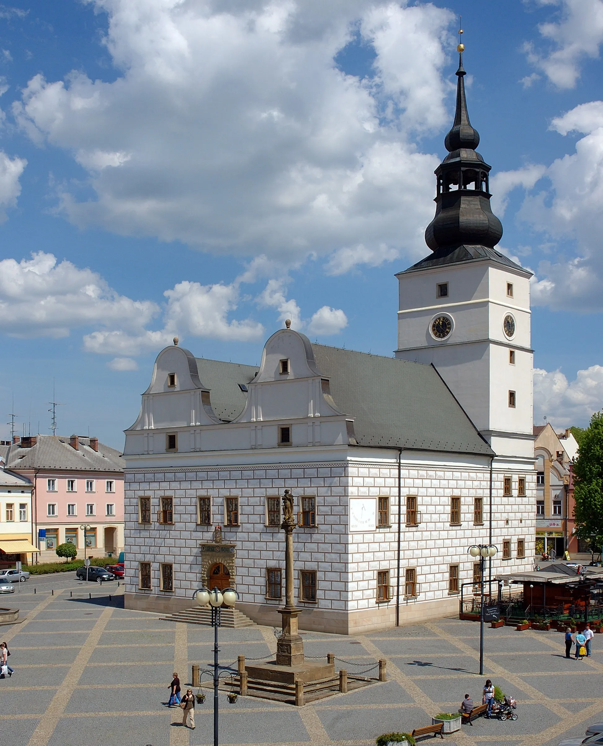 Photo showing: Renesační radnice na náměstí J. M. Marků v Lanškrouně.