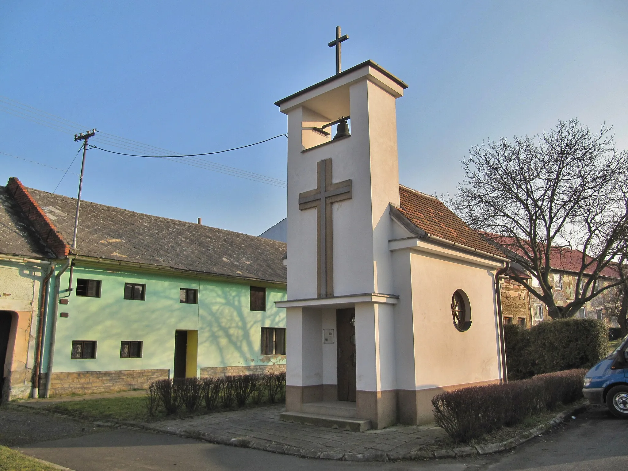 Photo showing: Zlobice, Kroměříž District , Czech Republic, part Bojanovice. Chapel of Our Lady of Lourdes from 1916.