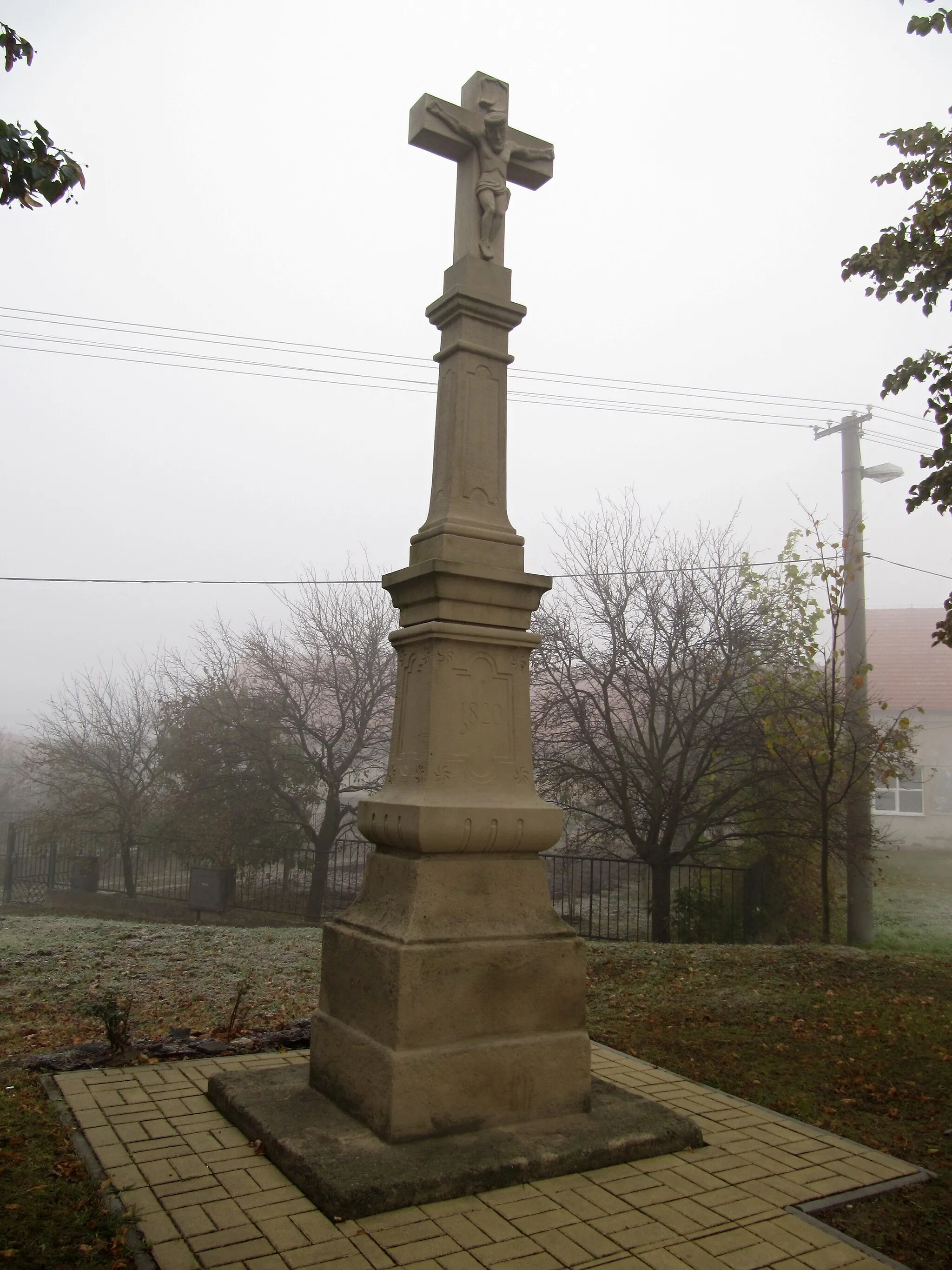 Photo showing: Vrbka in Kroměříž District, Czech Republic. Crucifix.