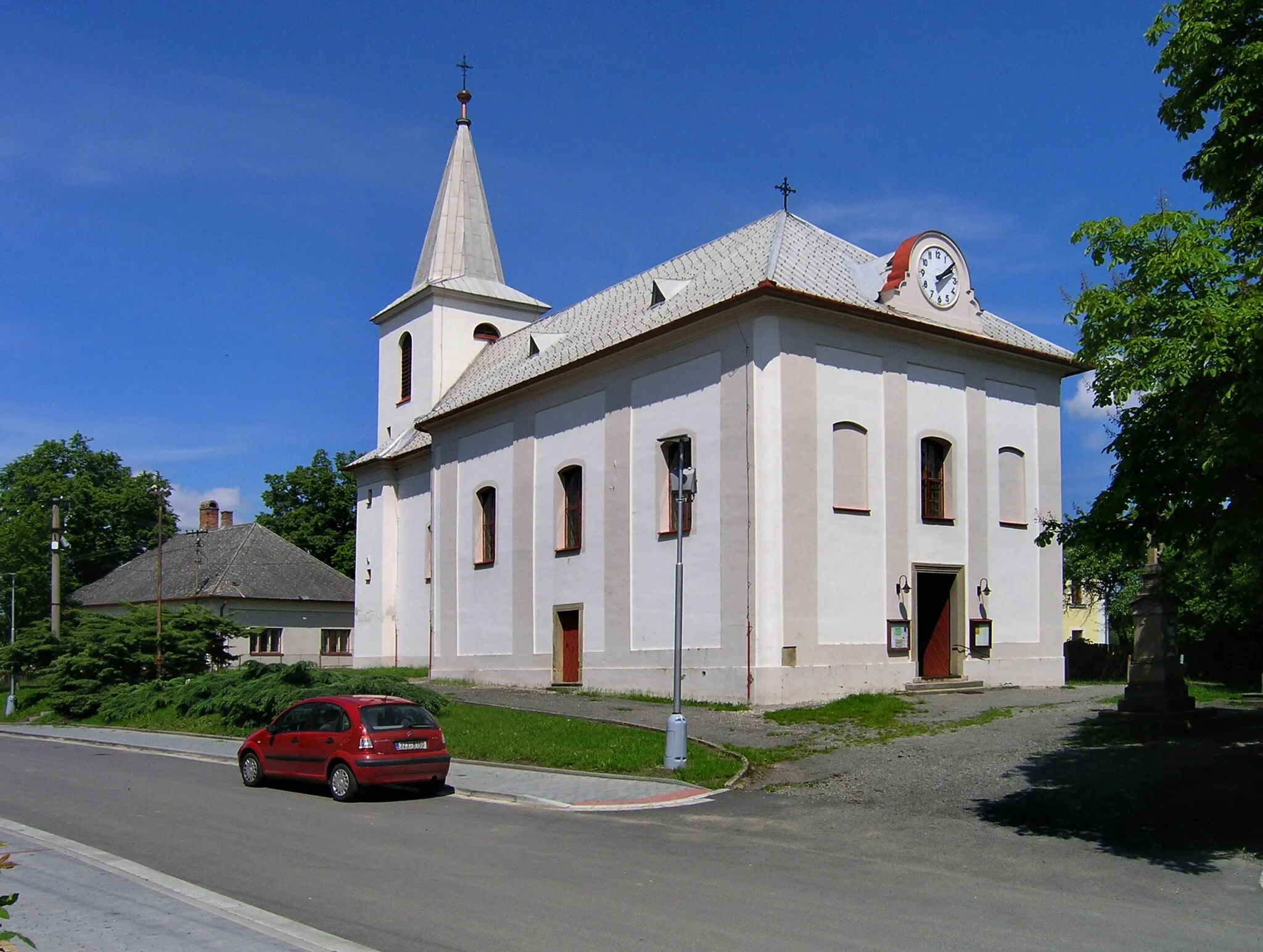 Photo showing: Church in Roštín village, Czech Republic