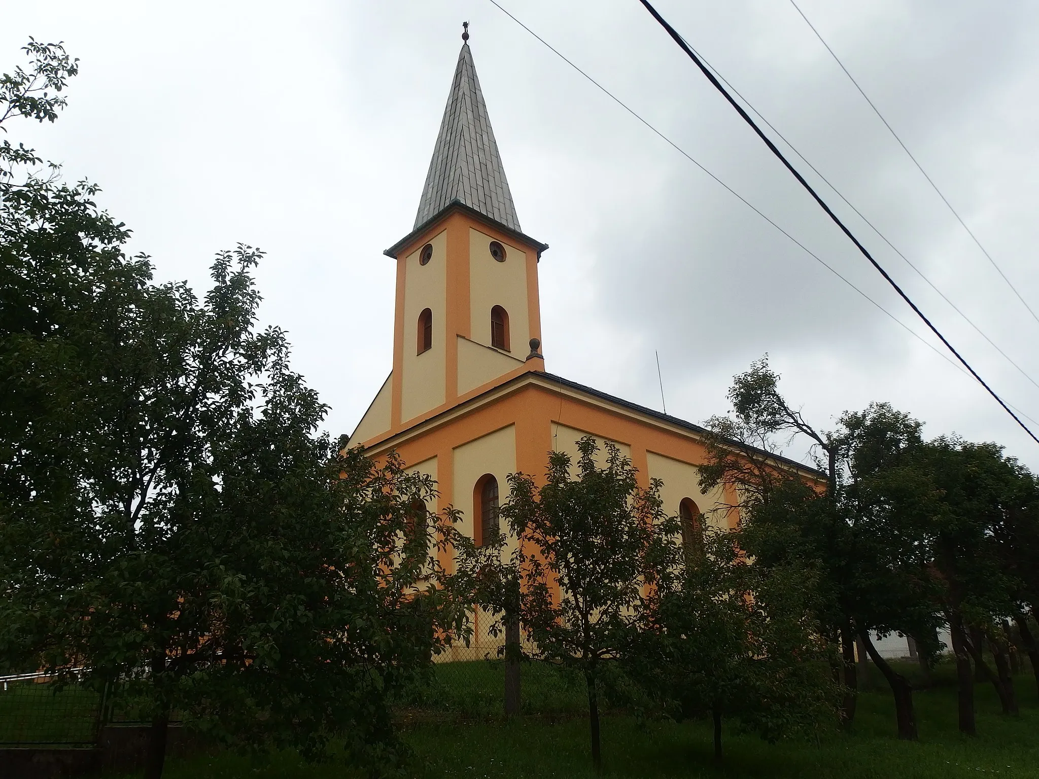 Photo showing: Prusinovice, Kroměříž District, Czech Republic. Evangelical church.