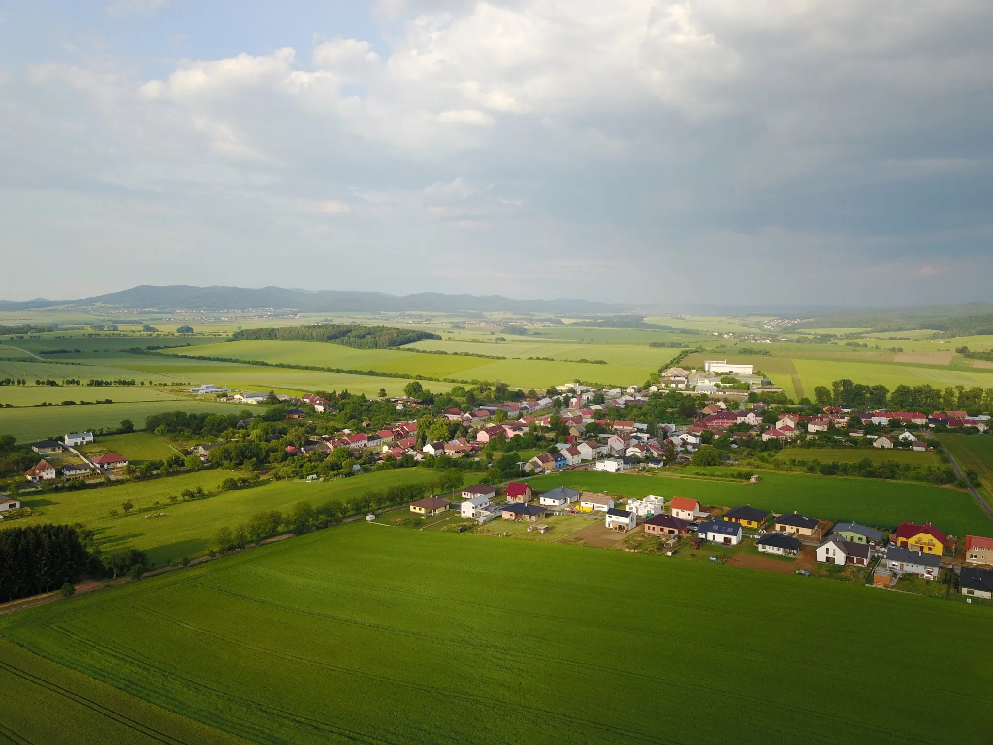 Photo showing: Míškovice - aerial vieiw