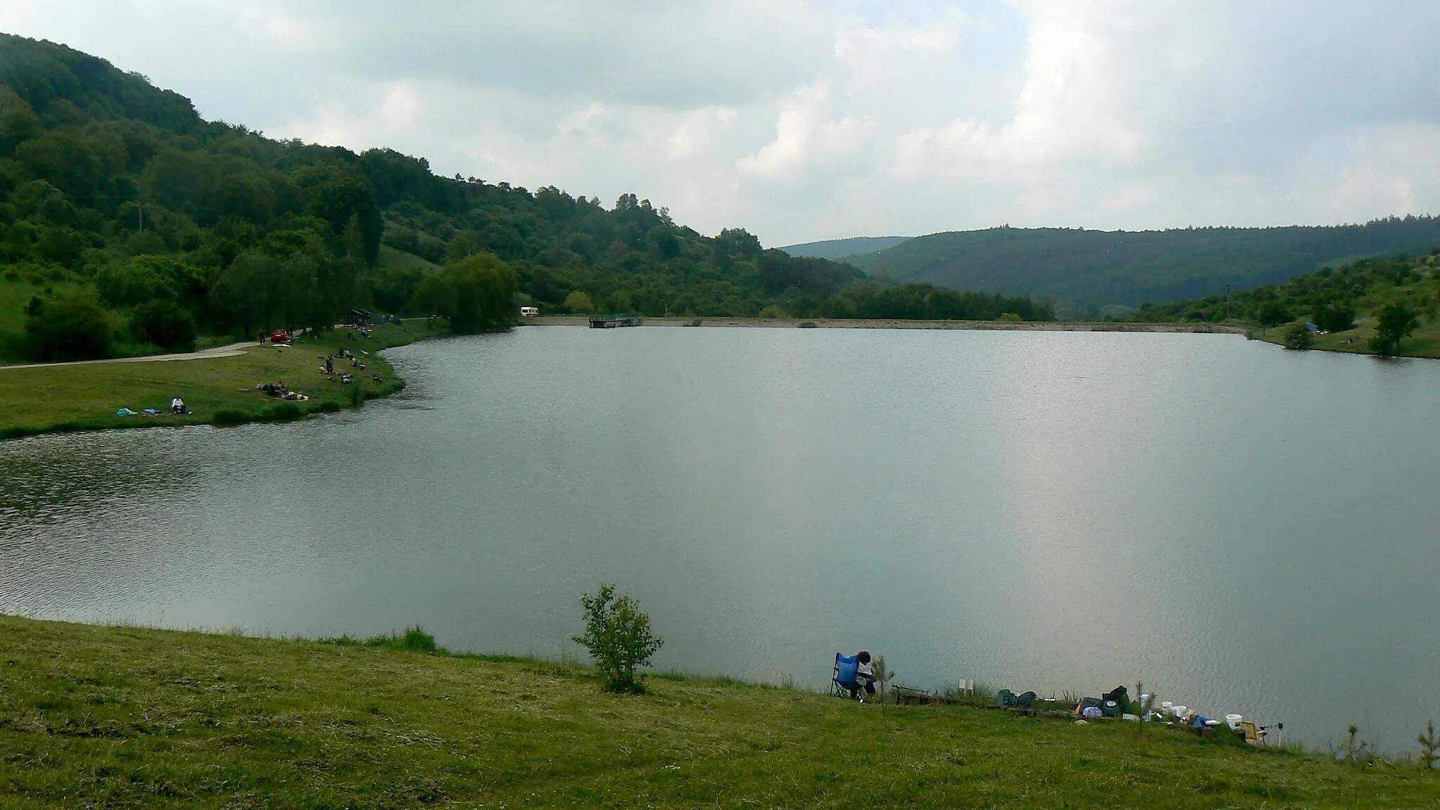 Photo showing: Reservoir in Jestřabice. Koryčany, Kroměříž District, Czech Republic