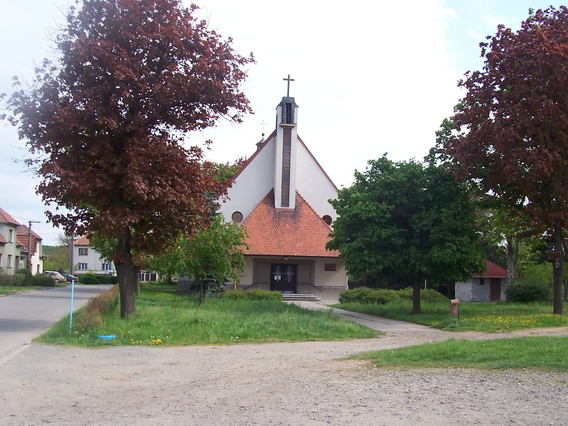 Photo showing: Nedakonice in Uherské Hradiště District, Czech Republic. St.-Forian-church.