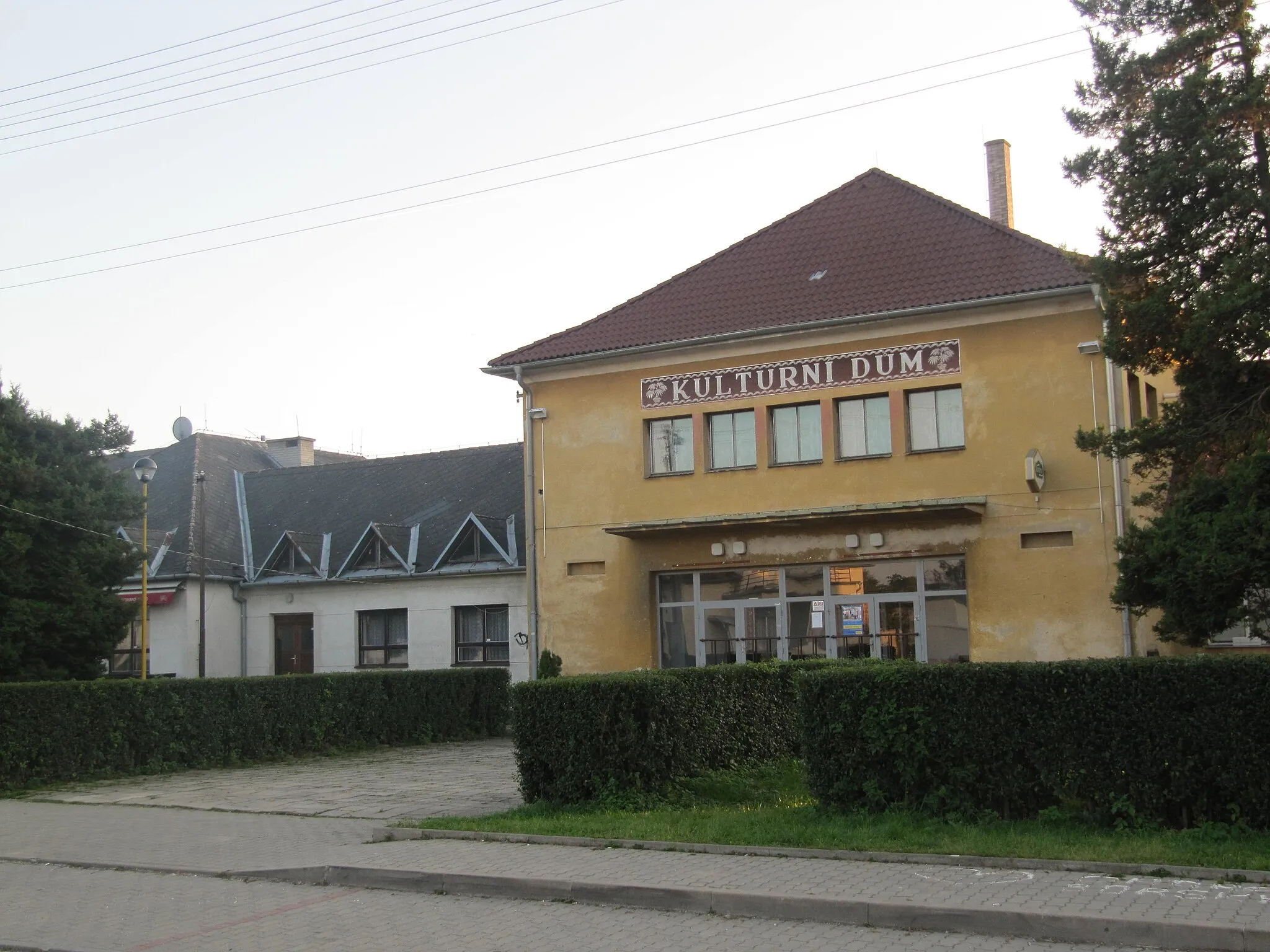 Photo showing: Kostelany nad Moravou in Uherské Hradiště District, Czech Republic. Culture house.