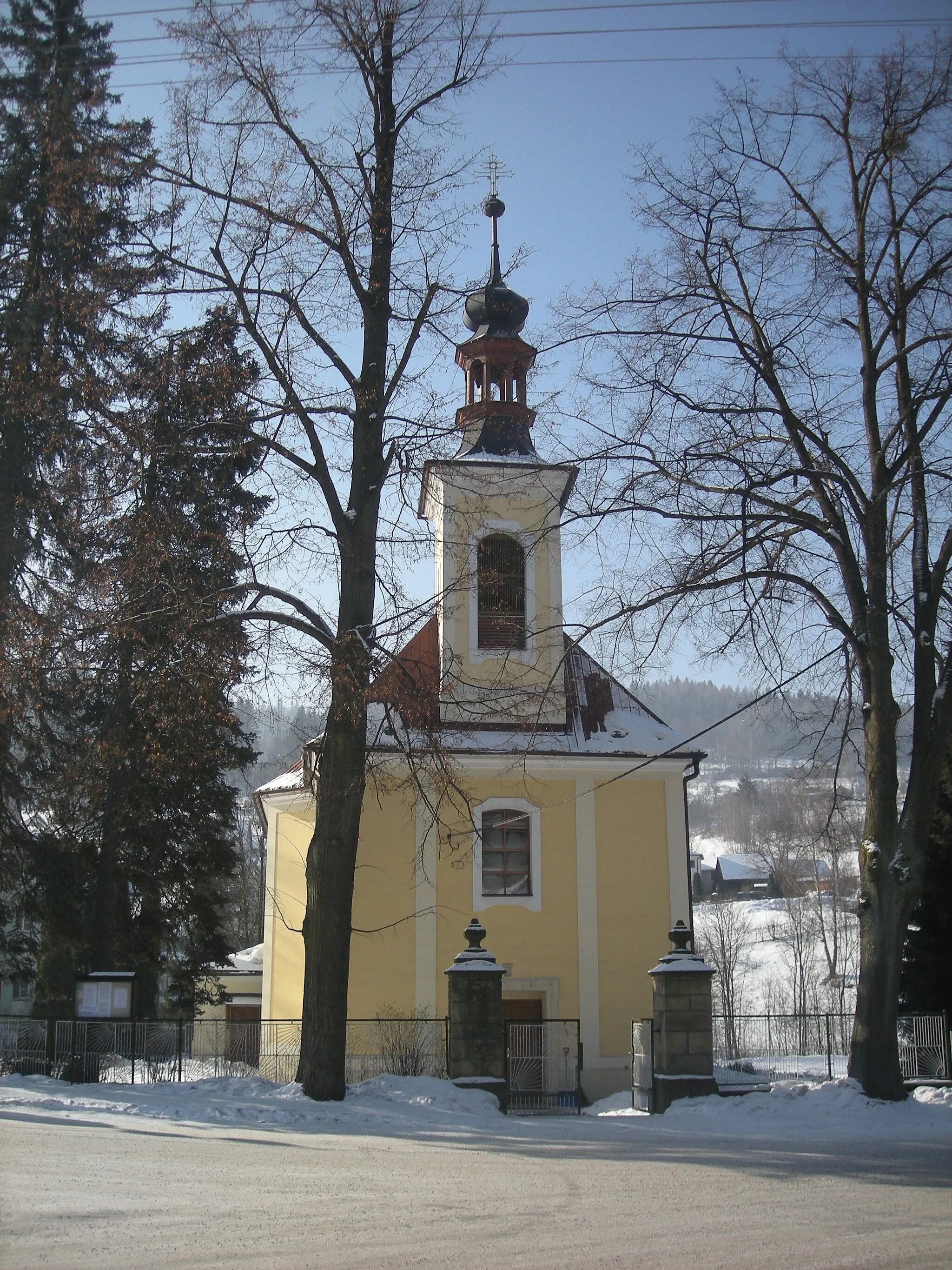 Photo showing: Assumption Church in Valašská Bystřice