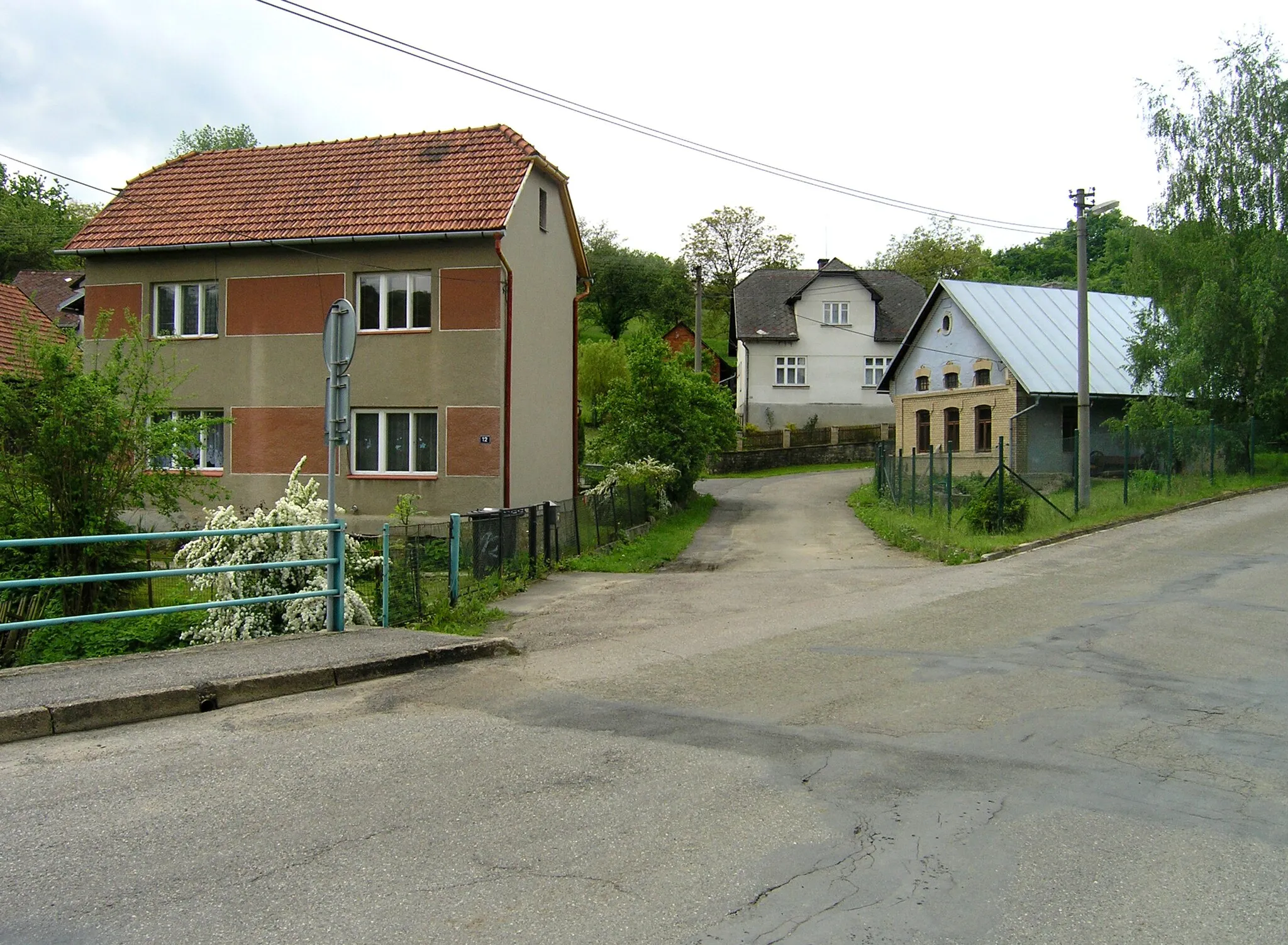 Photo showing: North part of Ublo village, Czech Republic