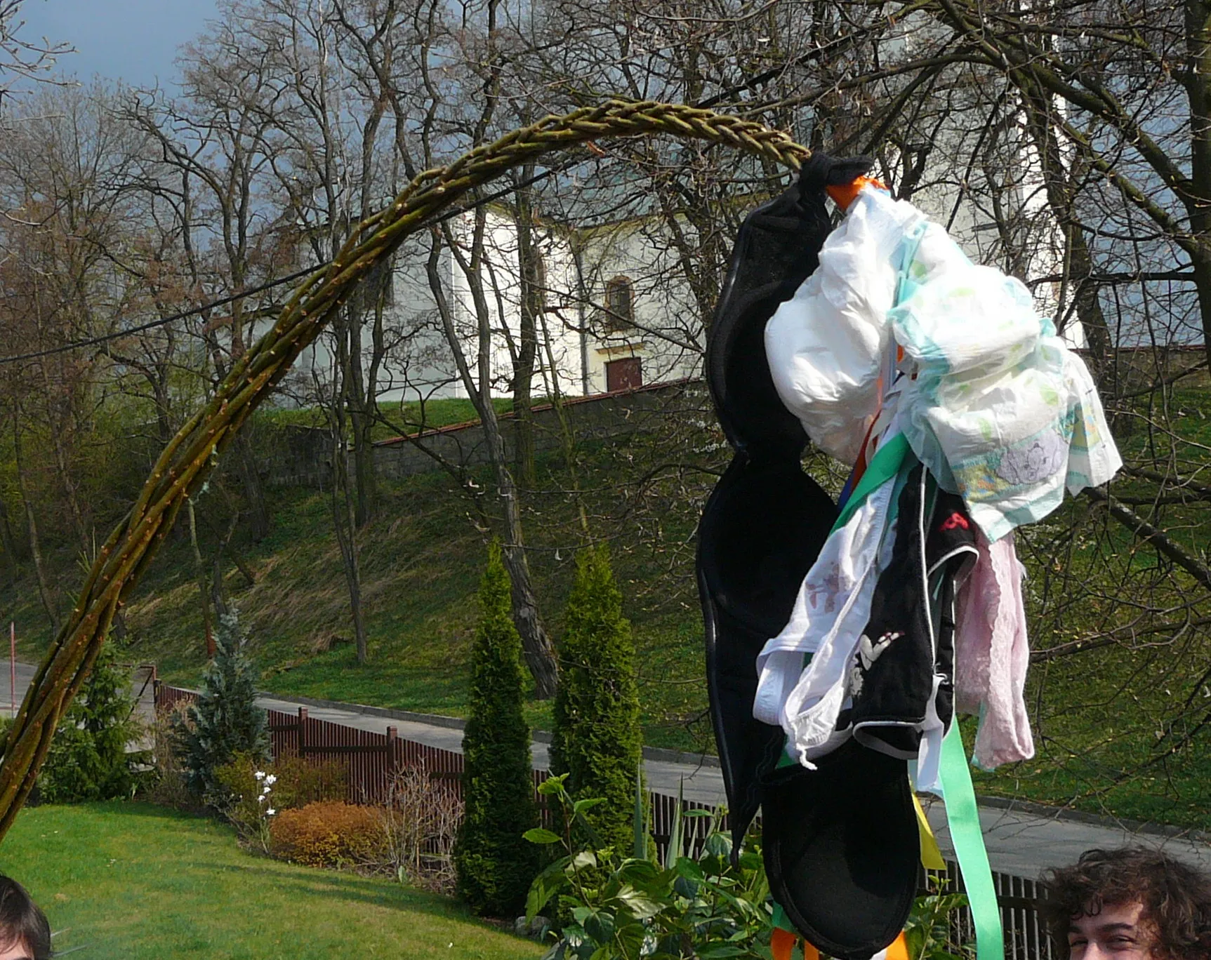 Photo showing: Easter whip with bras and diaper in Pozlovice