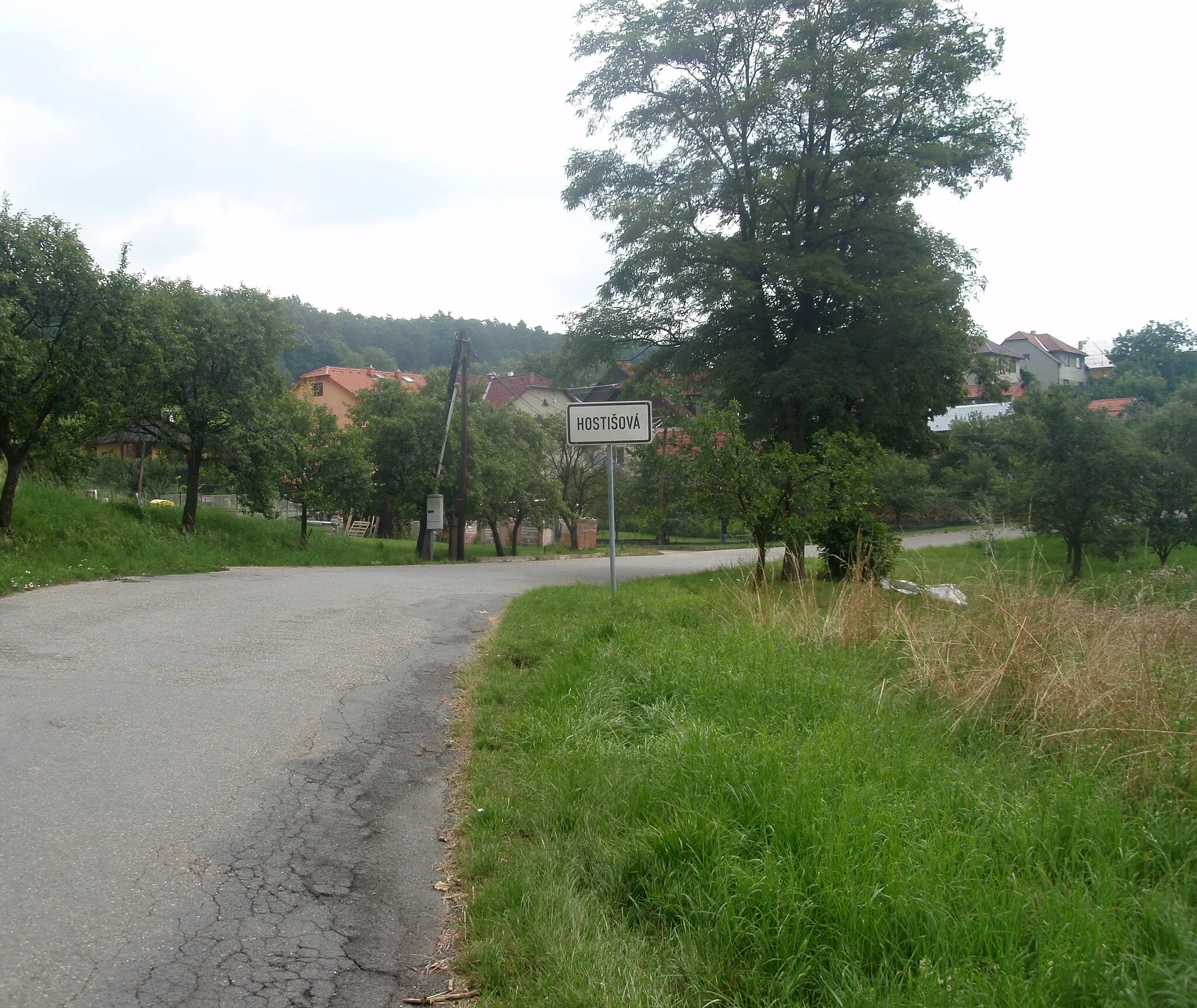 Photo showing: Hlavní příjezdová cesta na Hostišovou
