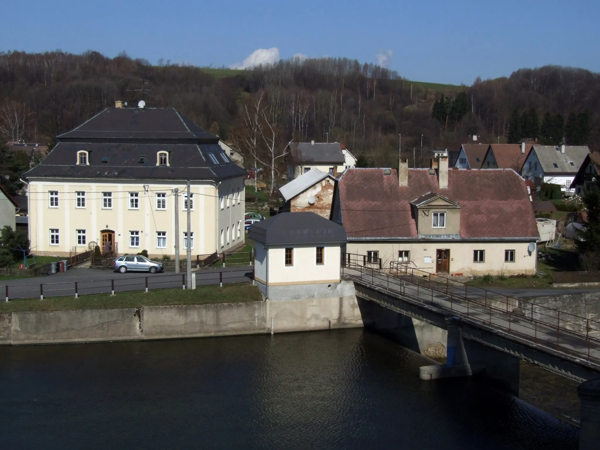 Photo showing: Mikulovice (Niklasdorf) - river Bělá