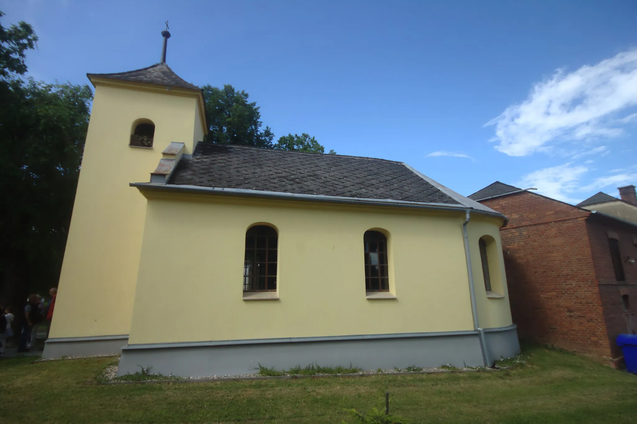 Photo showing: A church at the main common in Hlivice, Olomouc Region, CZ