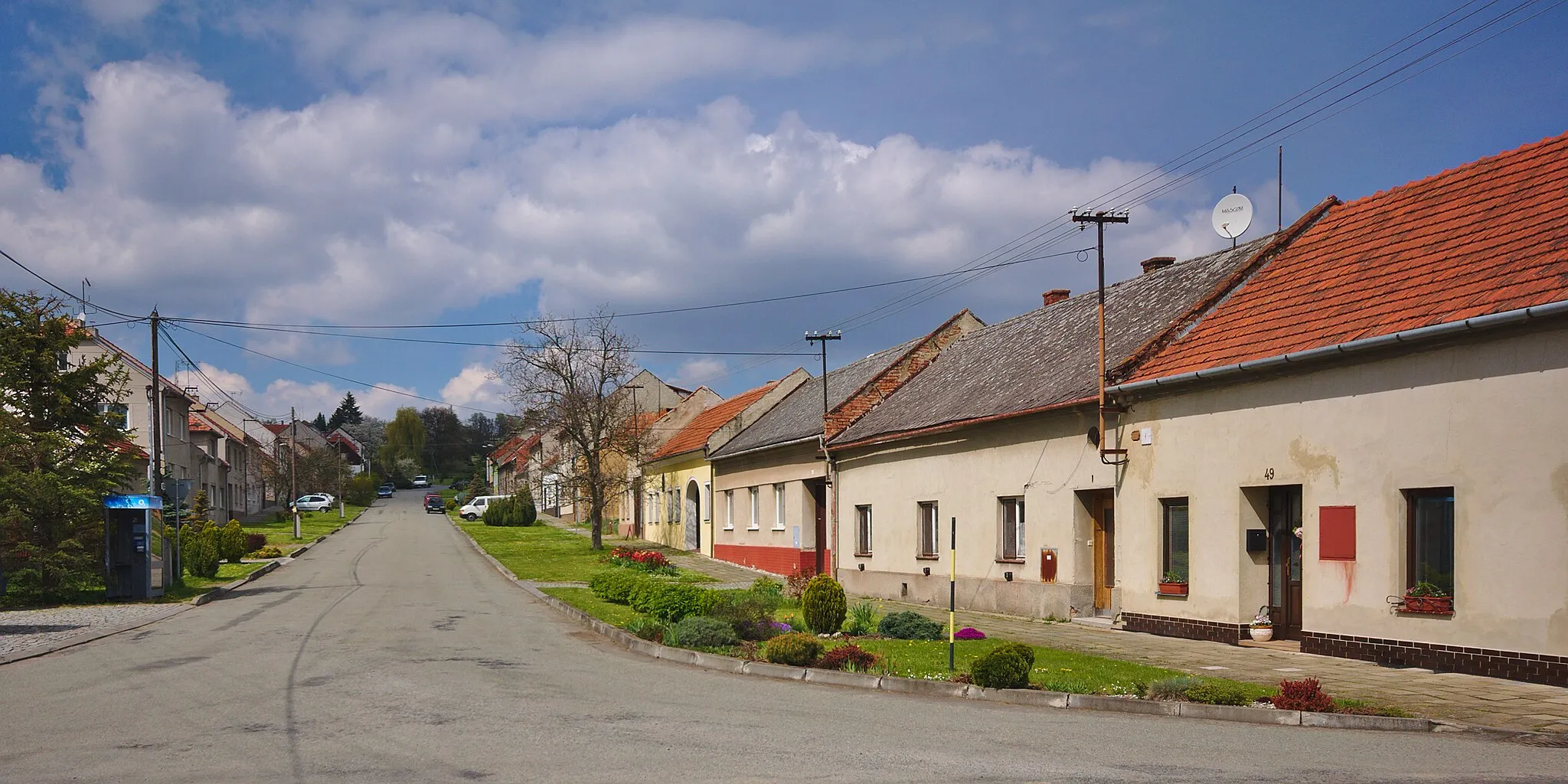 Photo showing: Pohled do obce, Alojzov, okres Prostějov