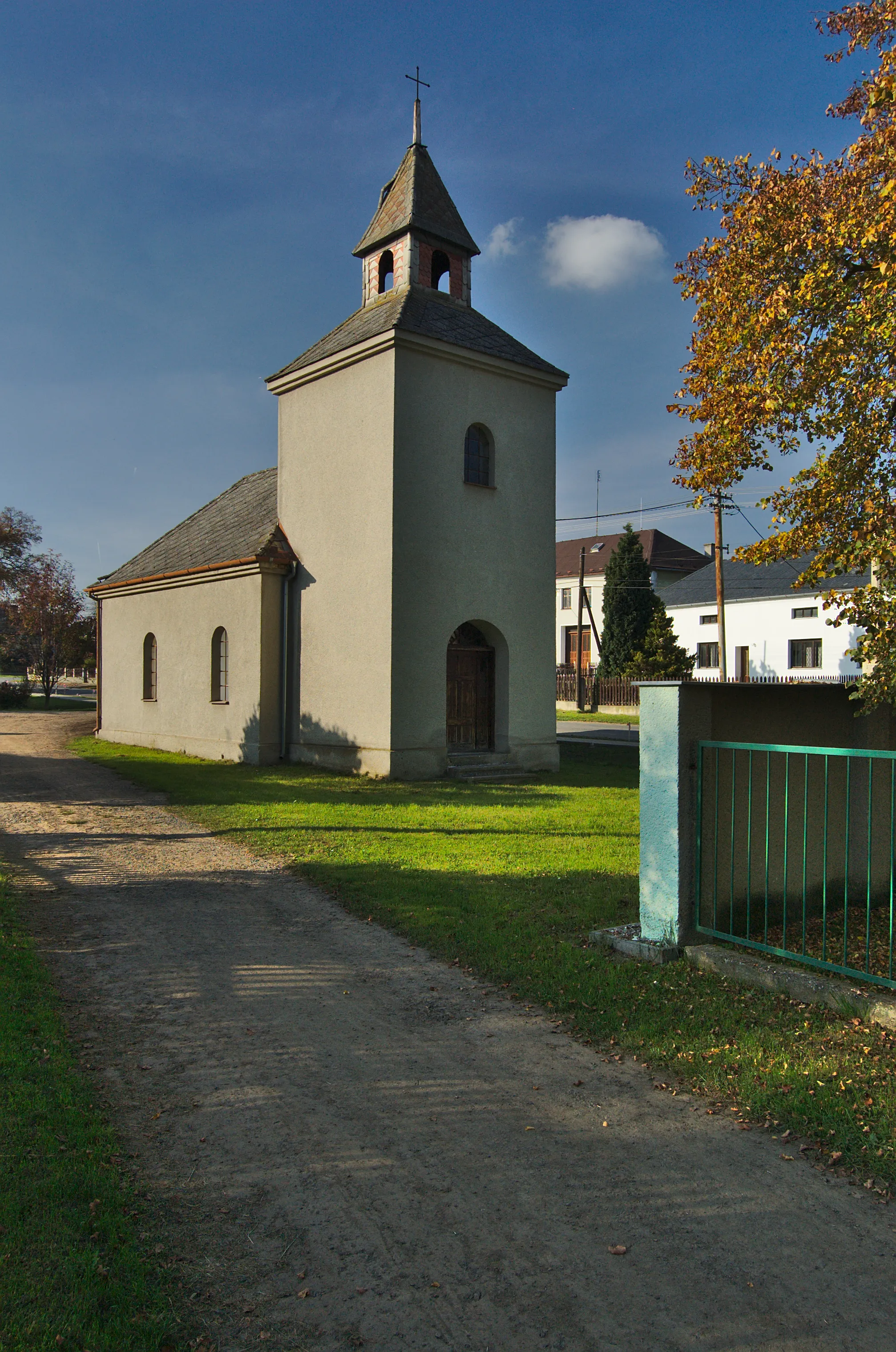 Photo showing: Kaple svaté Anny a hasičská zbrojnice, Raková u Konice, okres Prostějov
