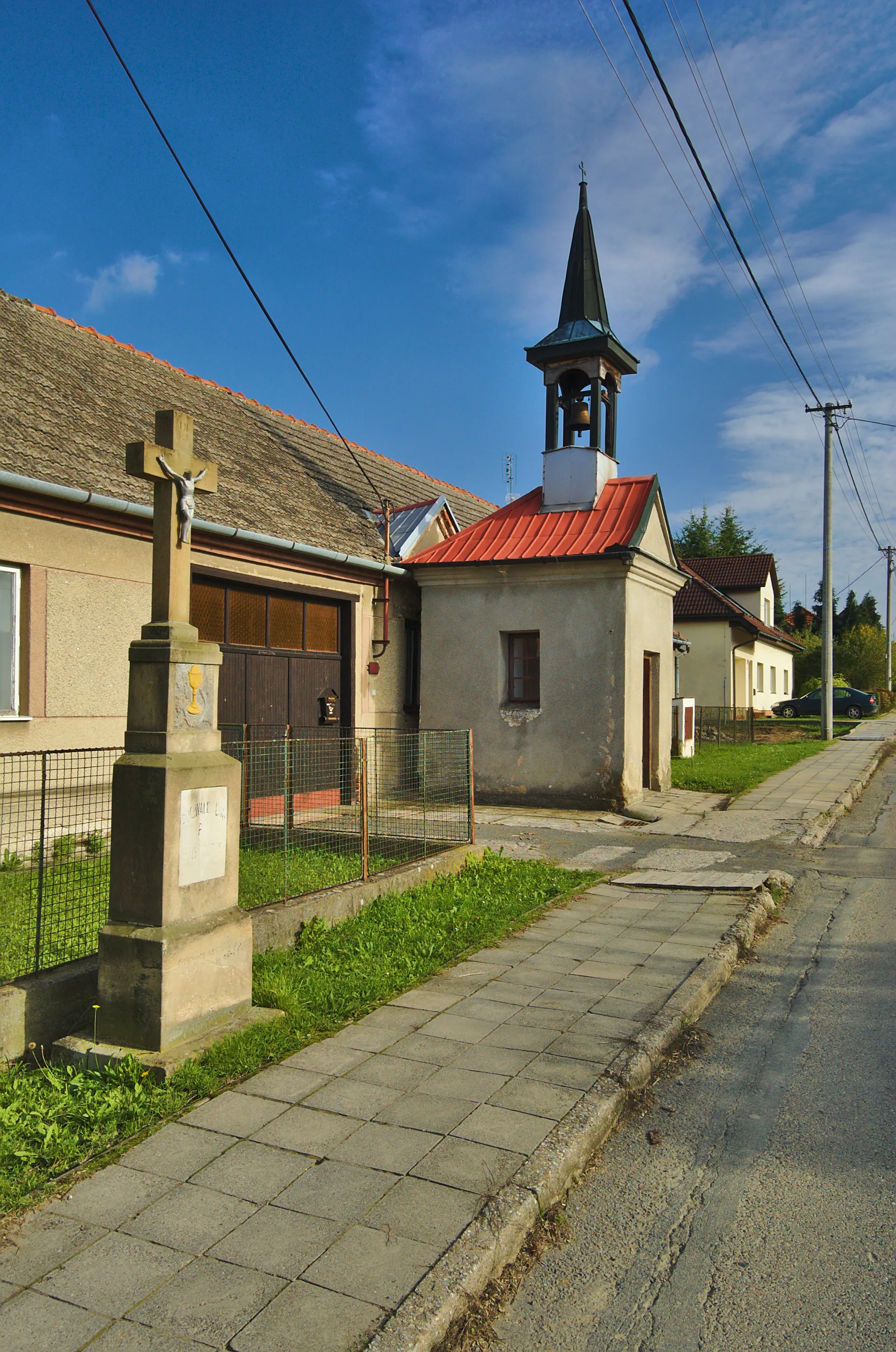 Photo showing: Kaple v jihovýchodní části obce, Štarnov, Přemyslovice, okres Prostějov