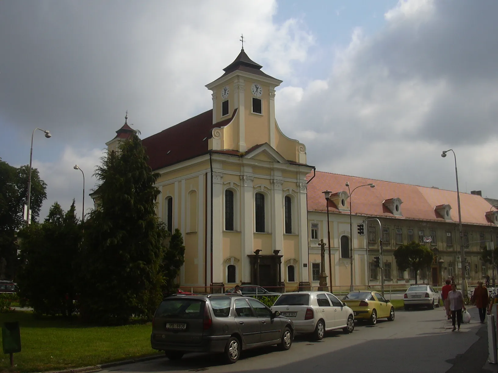 Photo showing: Kostel sv. Jana Nepomuckého u Milosrdných (Prostějov - Czech Republic)