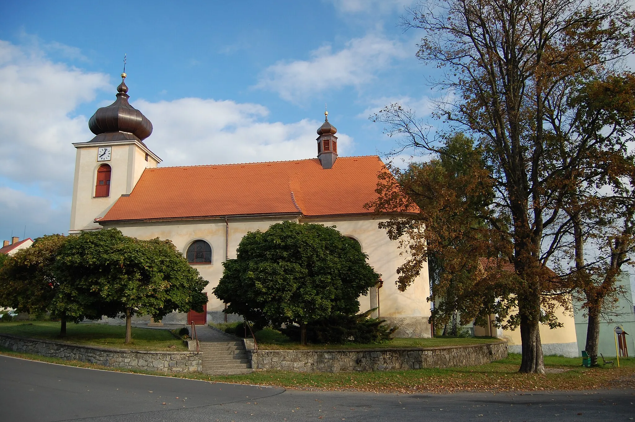 Photo showing: Kostel svatého Vavřince, Horní Štěpánov, okres Prostějov