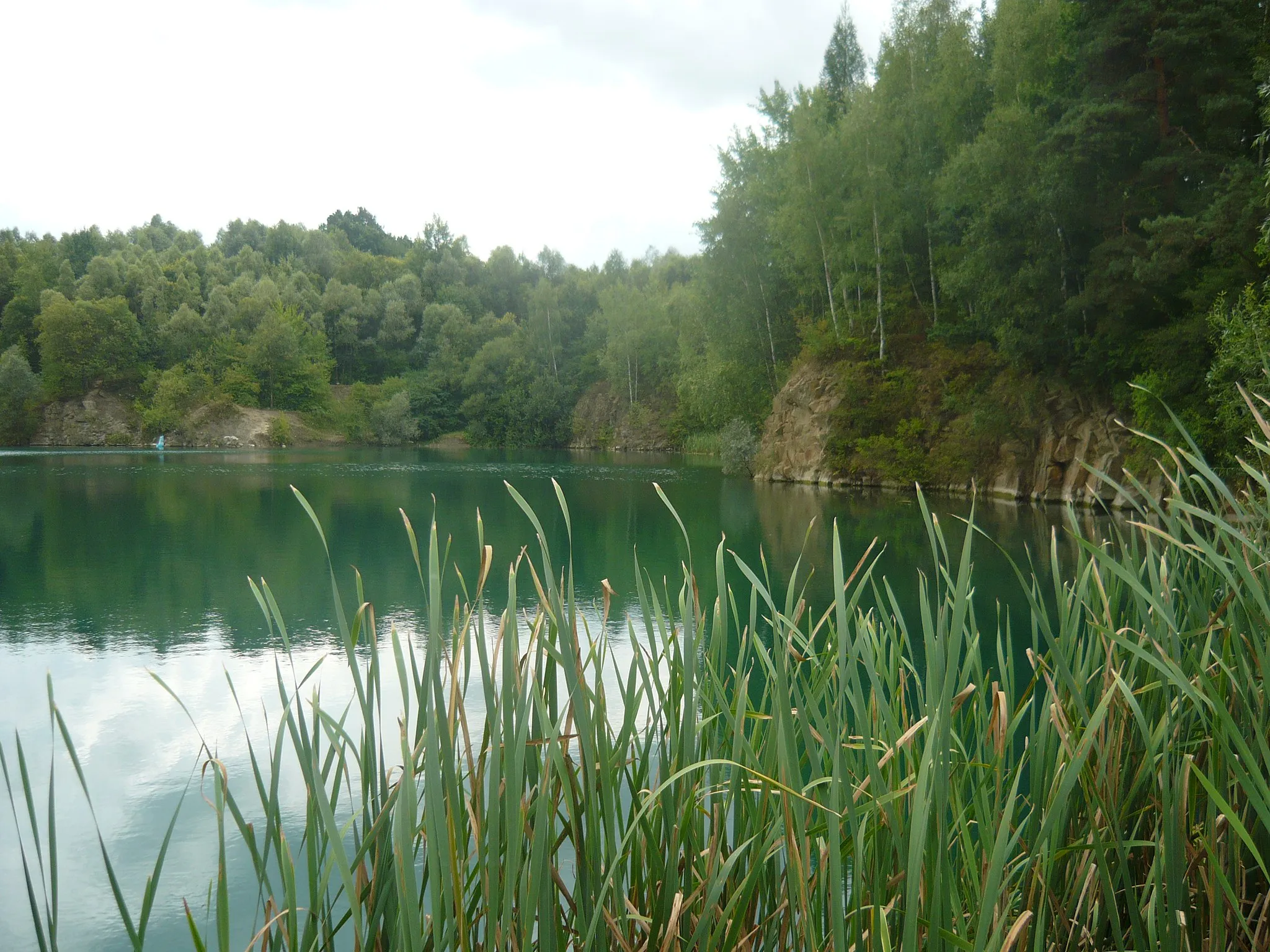 Photo showing: The quarry near the village Opatovice, Přerov District, Czech Republic