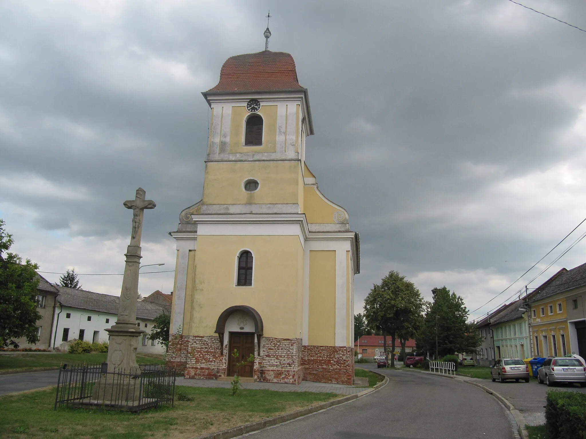 Photo showing: Lobodice, Přerov District, Czech Republic. Parish Church of the Immaculate Conception of the Virgin Mary.