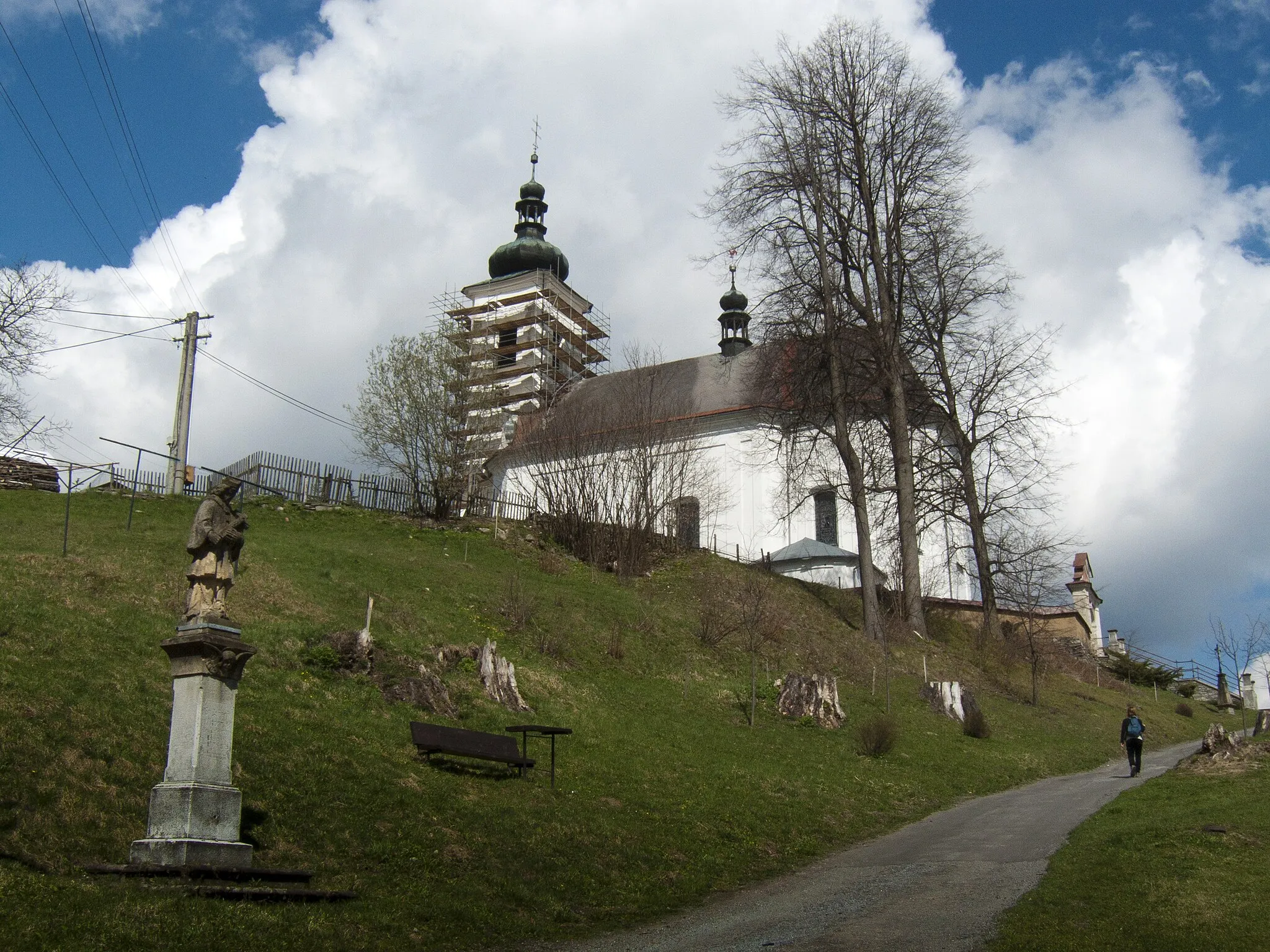 Photo showing: Kopřivná - kostel Nejsvětější Trojice