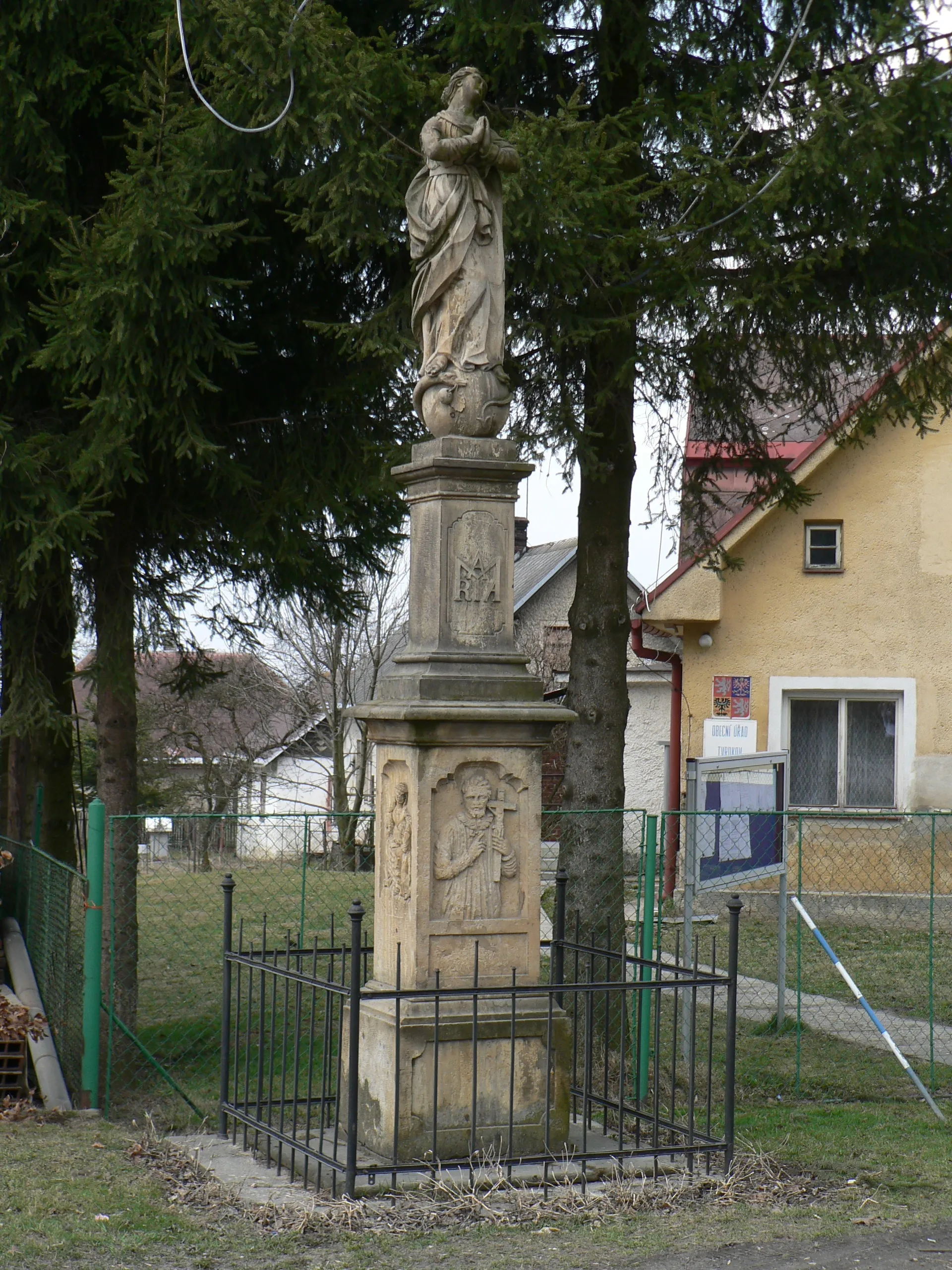 Photo showing: Socha Panny Marie Immaculaty v Tvrdkově