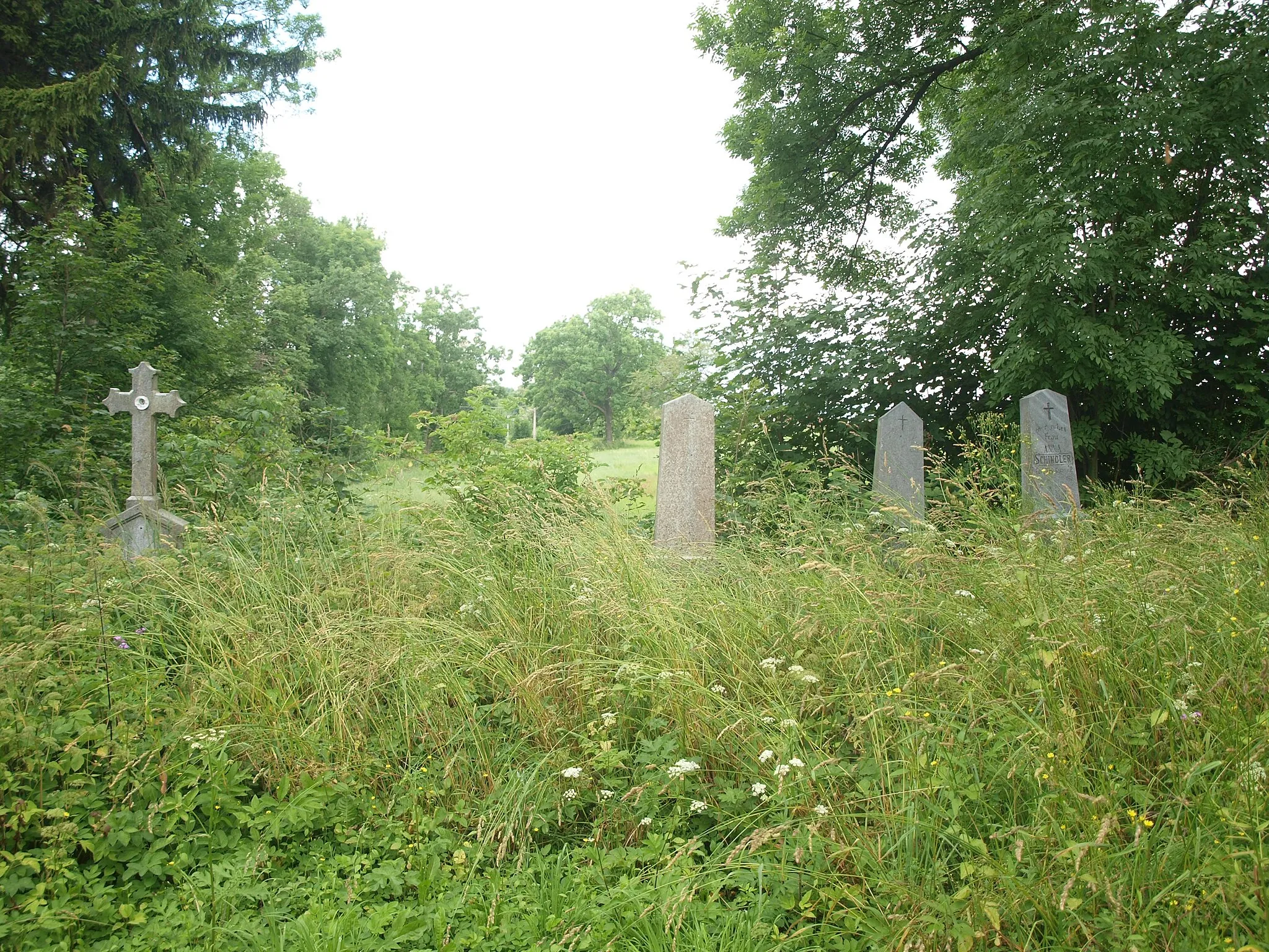 Photo showing: Starý hřbitov u kostela v Albrechticích u Rýmařova