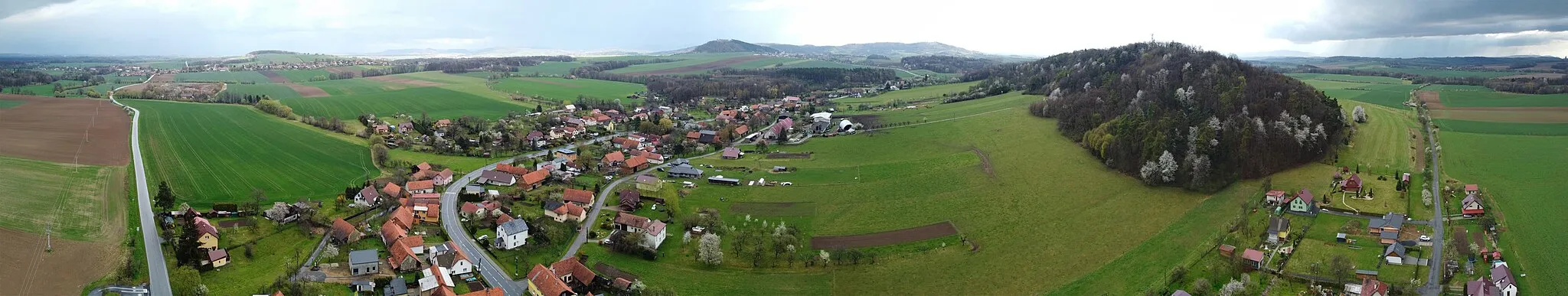 Photo showing: Panorama z výšky, duben 2022