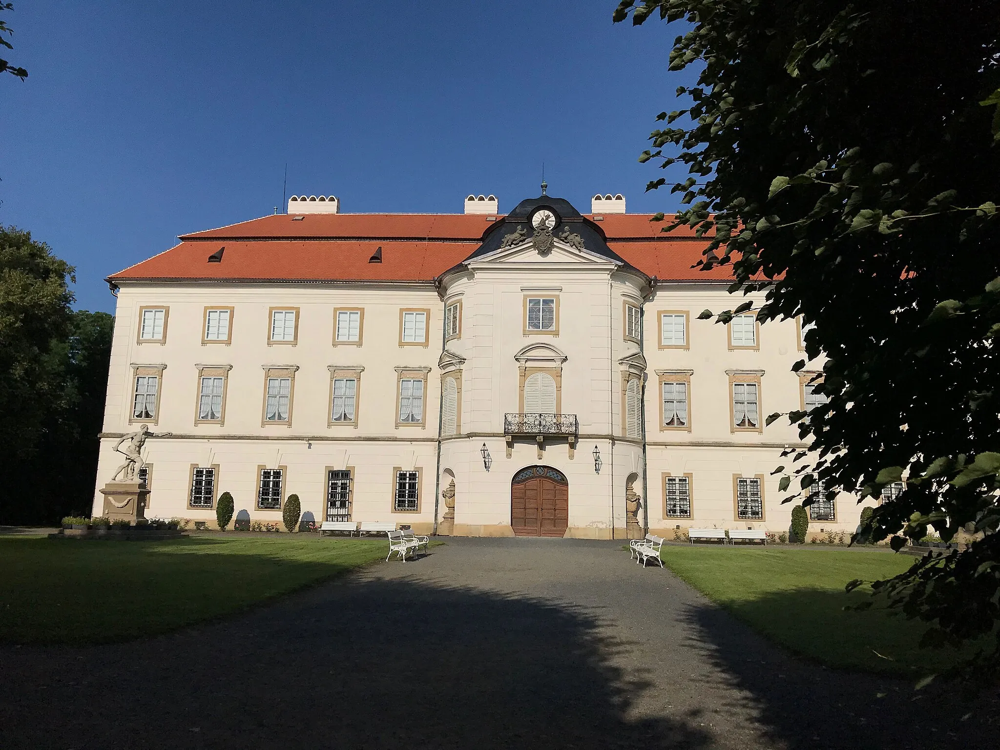 Photo showing: Backview of Vizovice Castle in Vizovice, Zlín District.