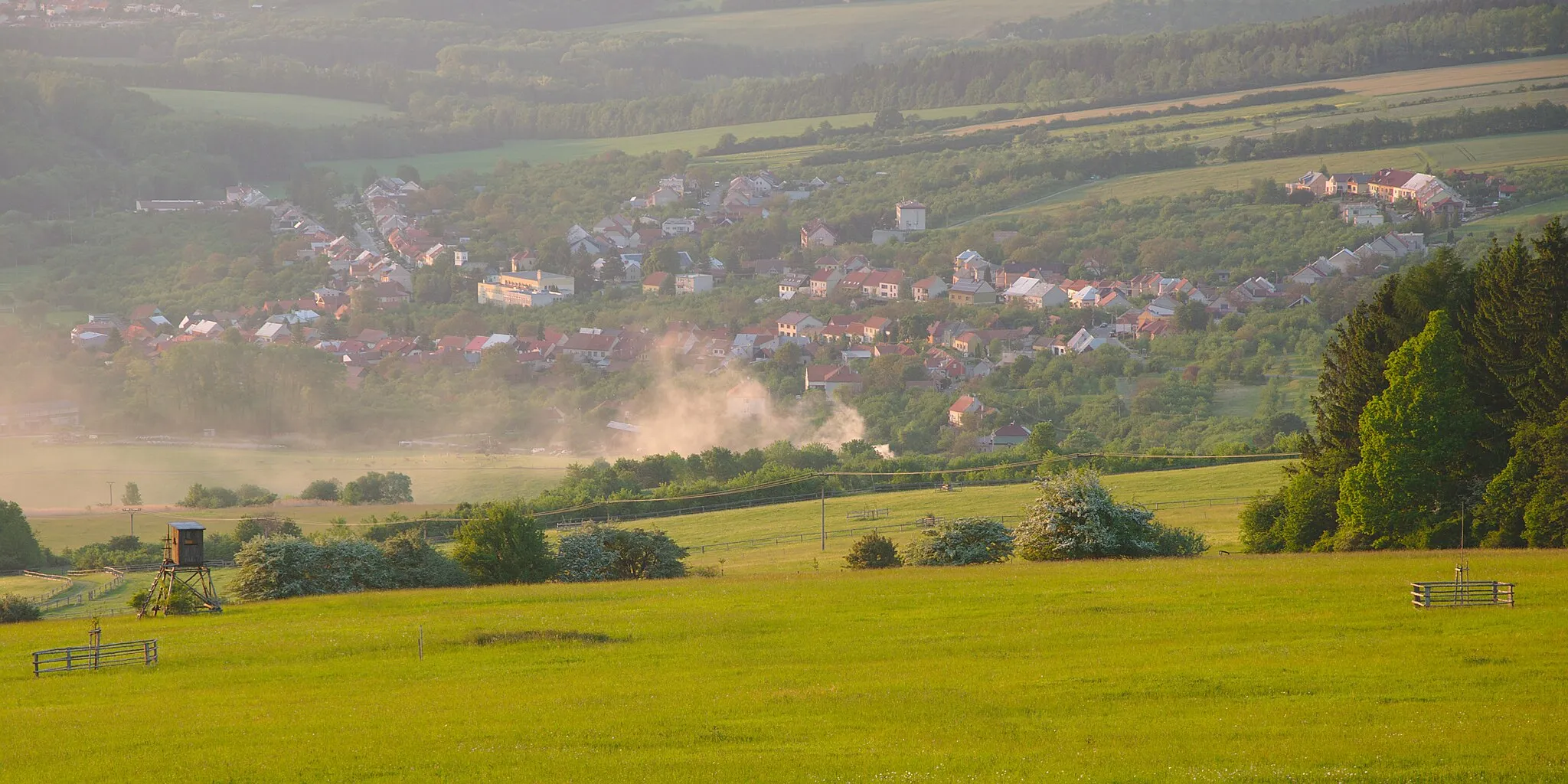Photo showing: Pohled na obec, Korytná, okres Uherské Hradiště