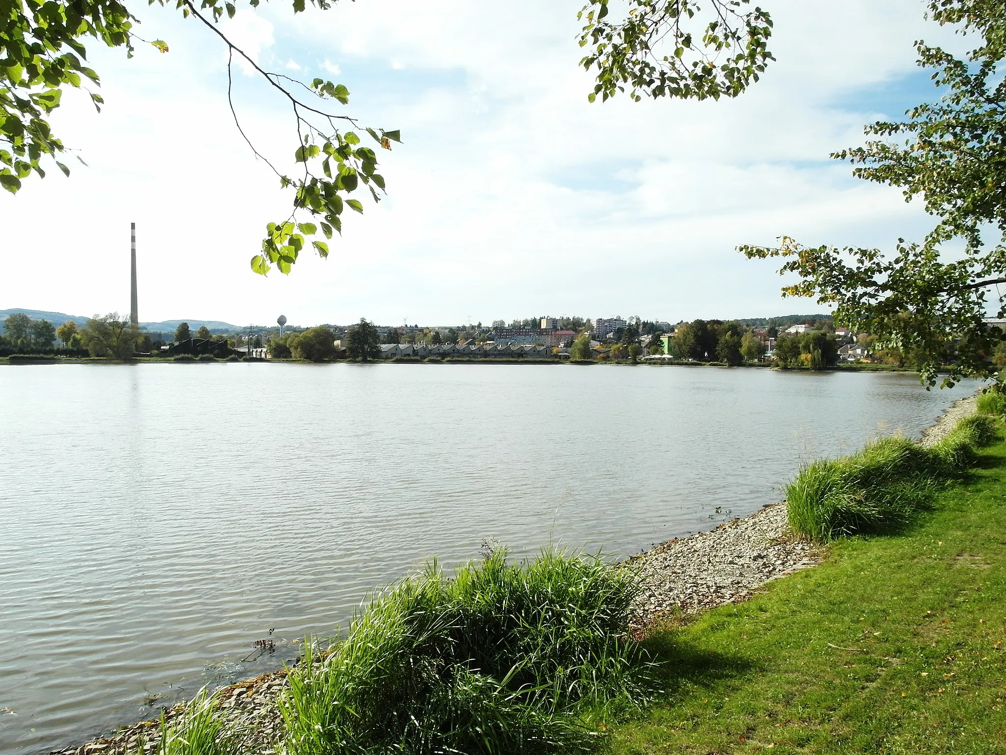 Photo showing: Zábřeh, Šumperk District, Czechia. Oborník pond.