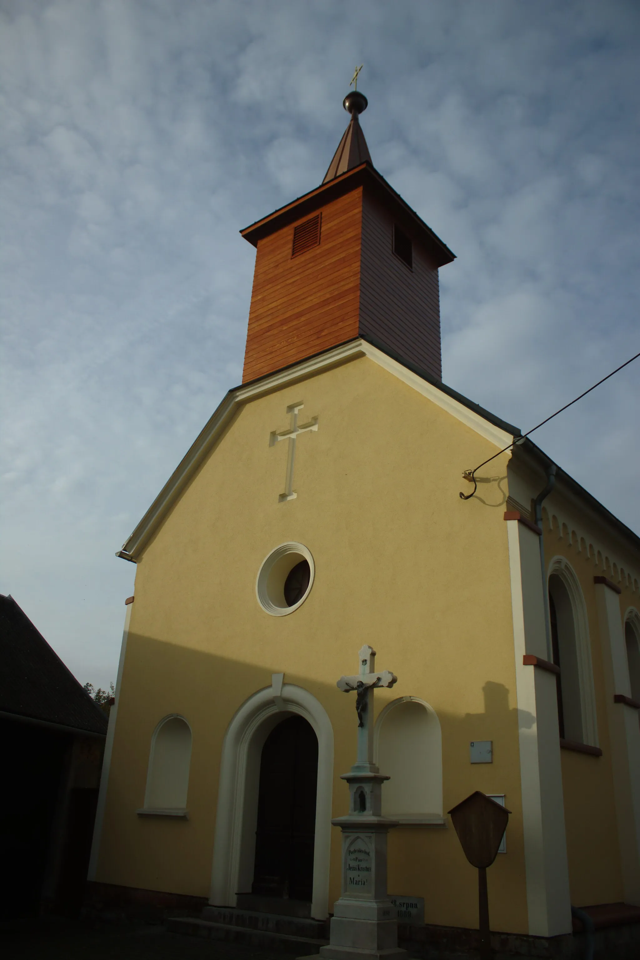 Photo showing: A church at the common in Mikolajice, Moravian-Silesian Region, CZ