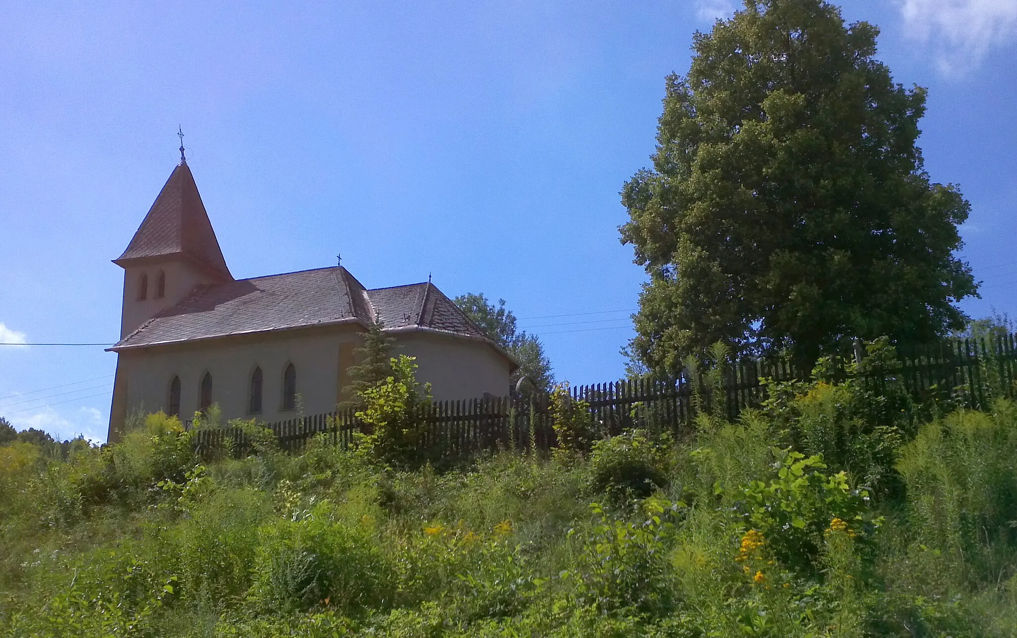 Photo showing: Štědrákova Lhota - kaple sv.Fabiána a Šebestiána a hřbitov.