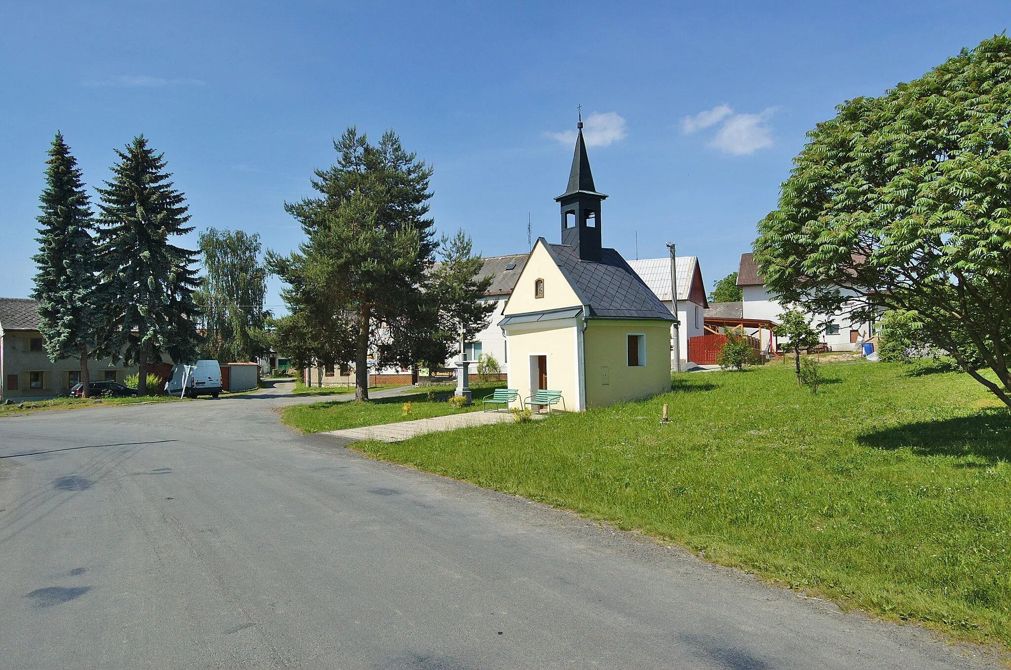 Photo showing: Náves, Střemeníčko, Luká, okres Olomouc