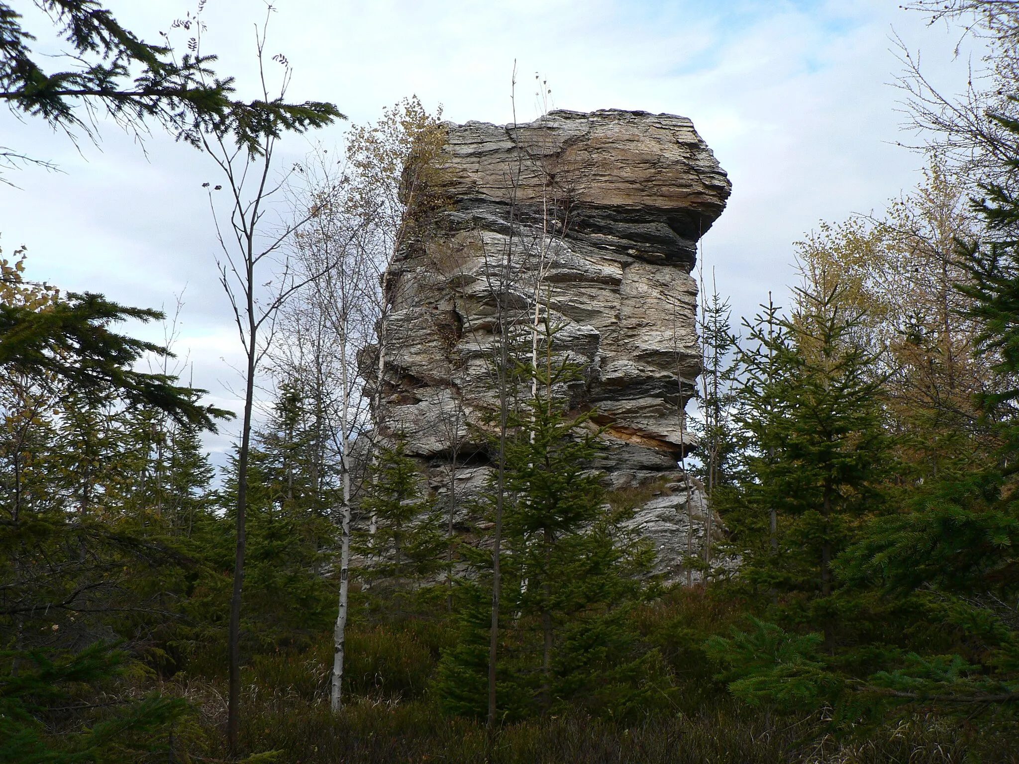 Photo showing: Jedna ze skal na vrcholu Kazatelny